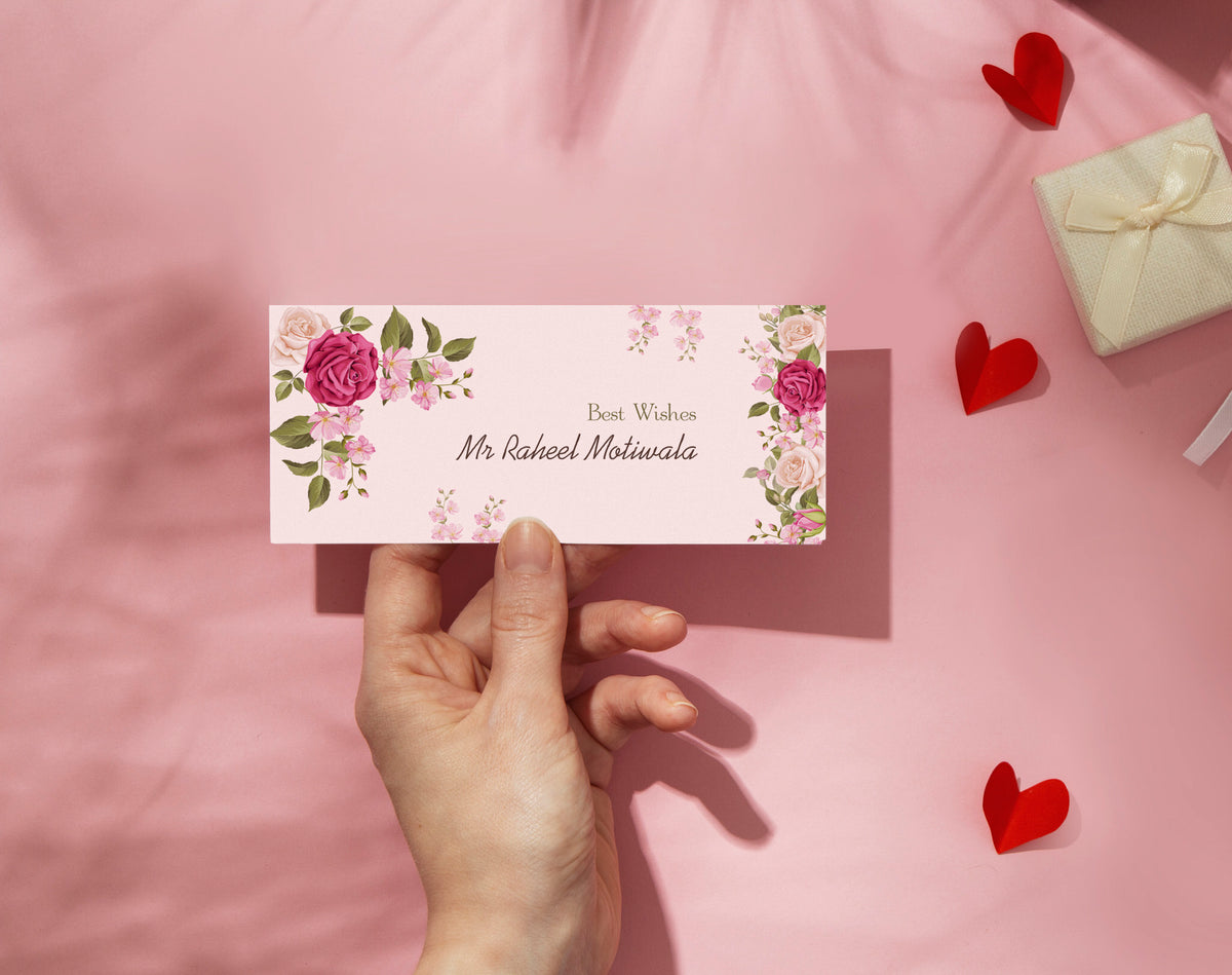 Border Floral Design Envelope – Pearl Envelopes