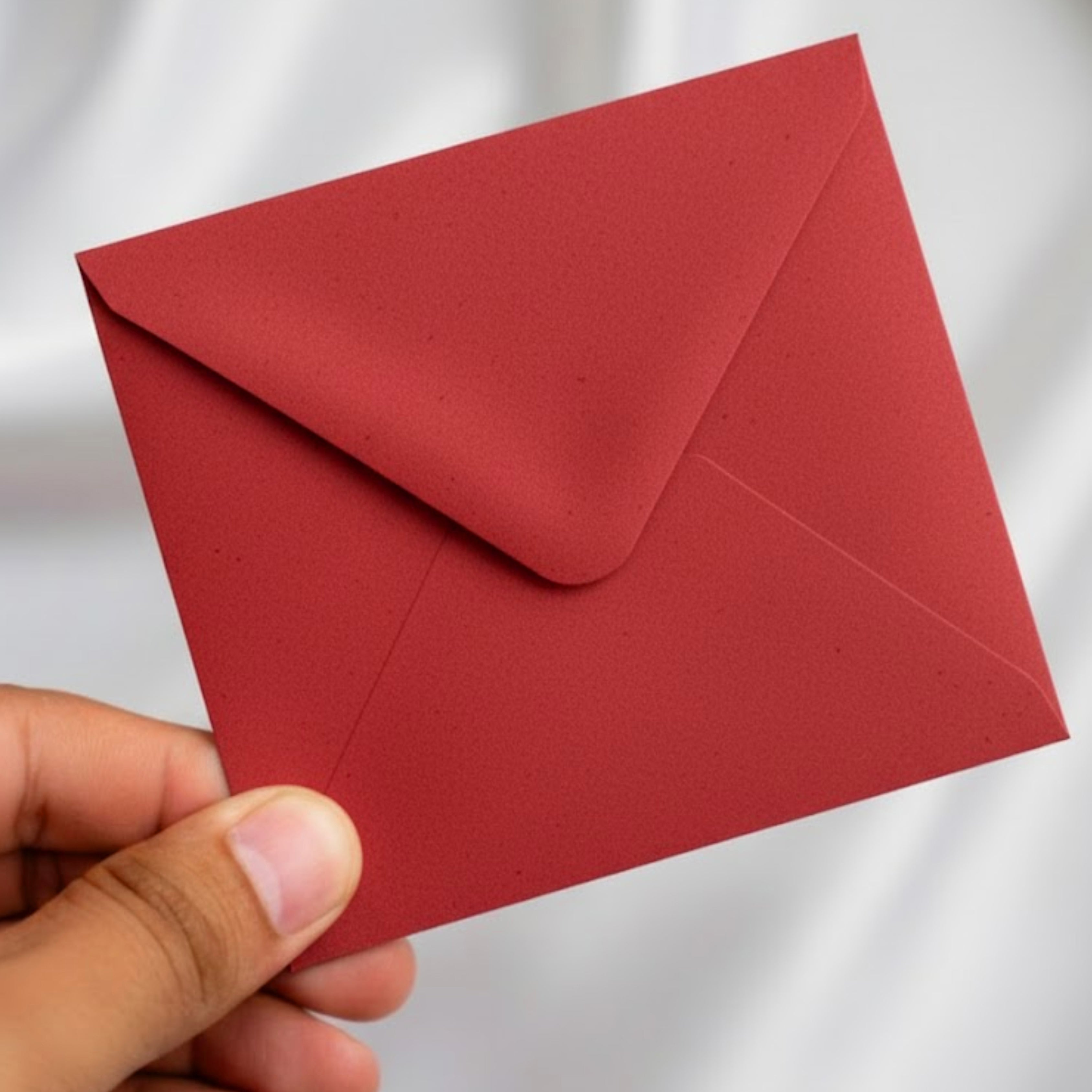 Solid Red Golden Foil Envelope