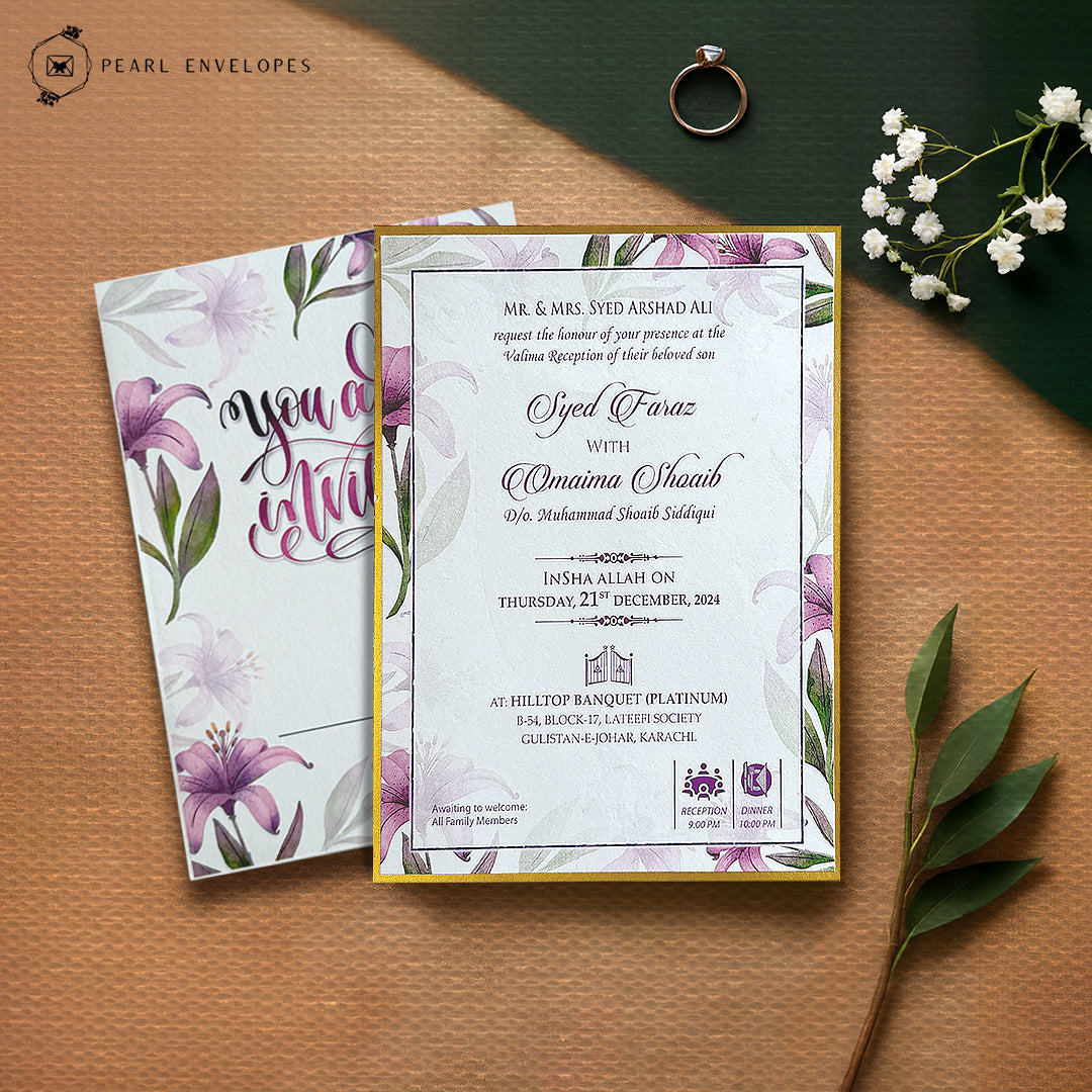 Bloom Edit – Wedding Card