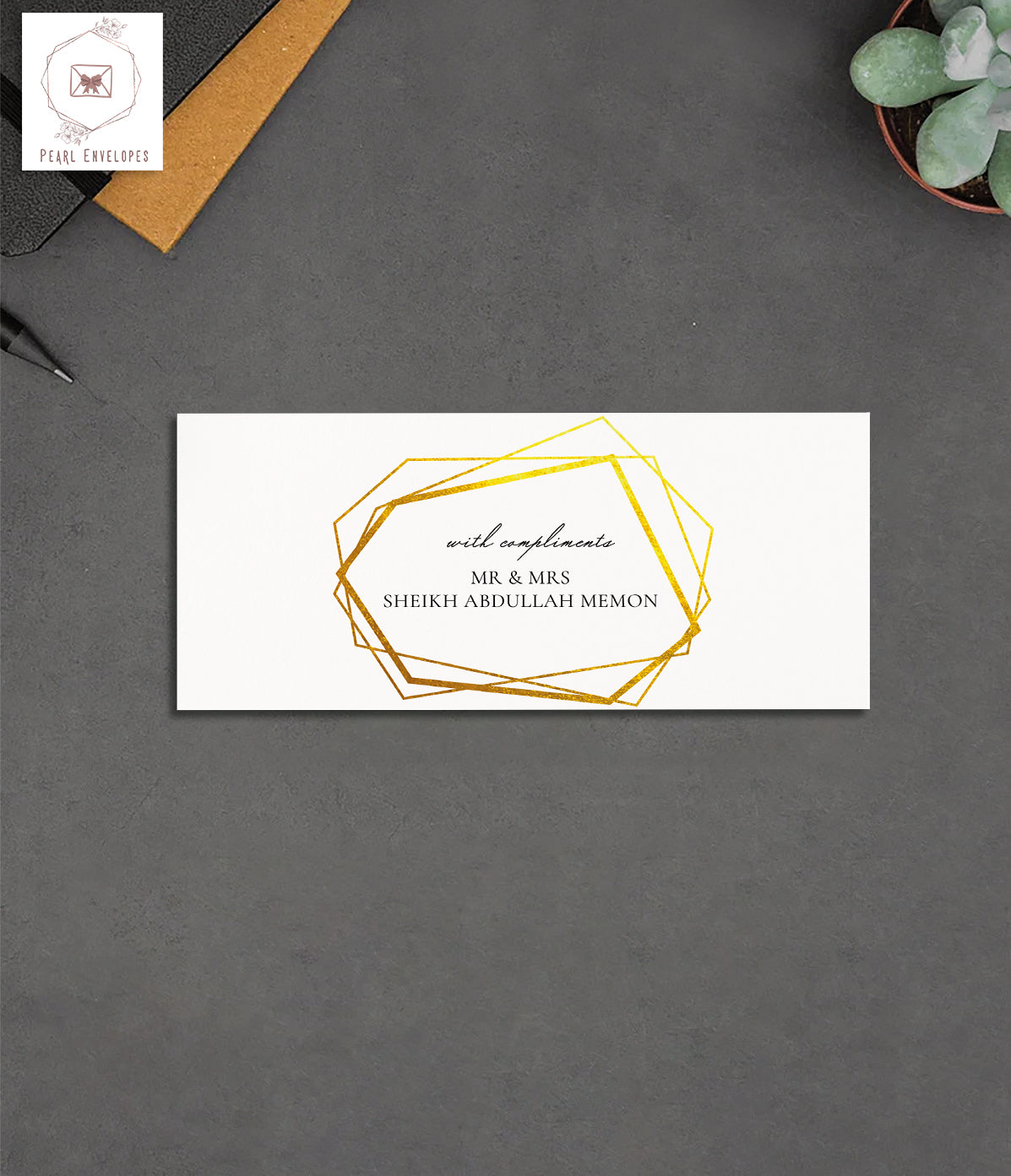 Gold Foil Envelope