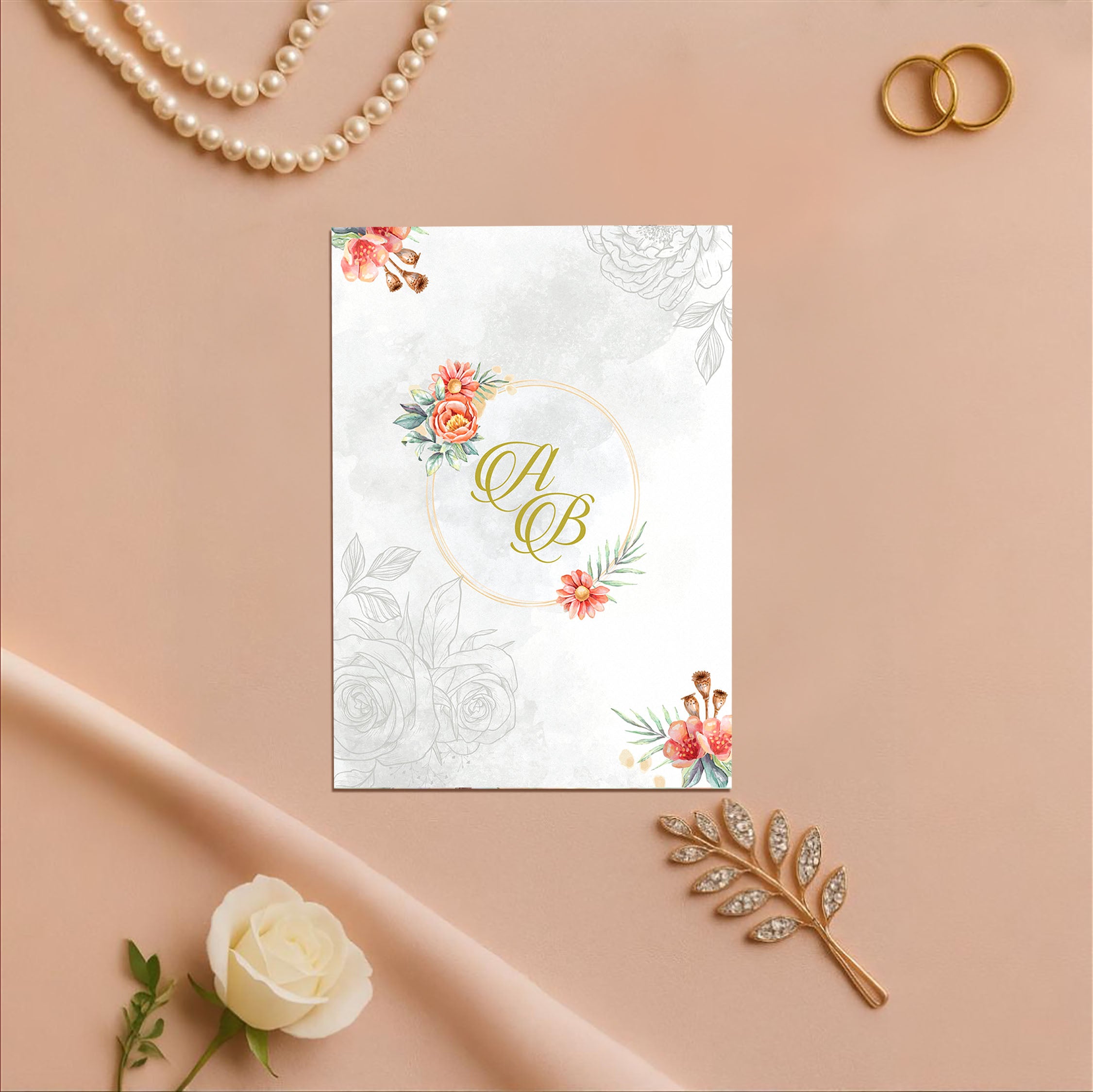 Soft Whispers – Wedding Card