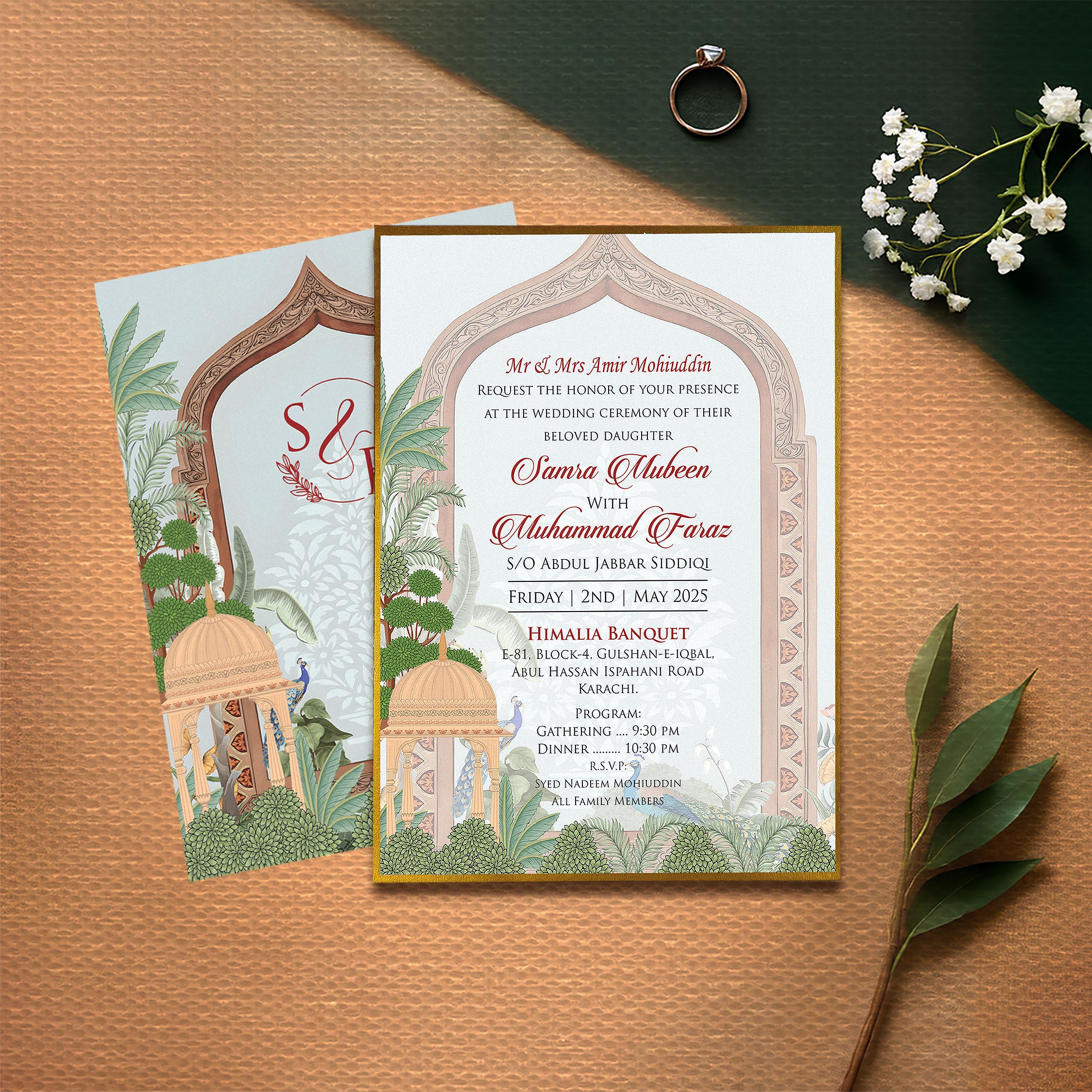 Royal Courtyard – Wedding Card