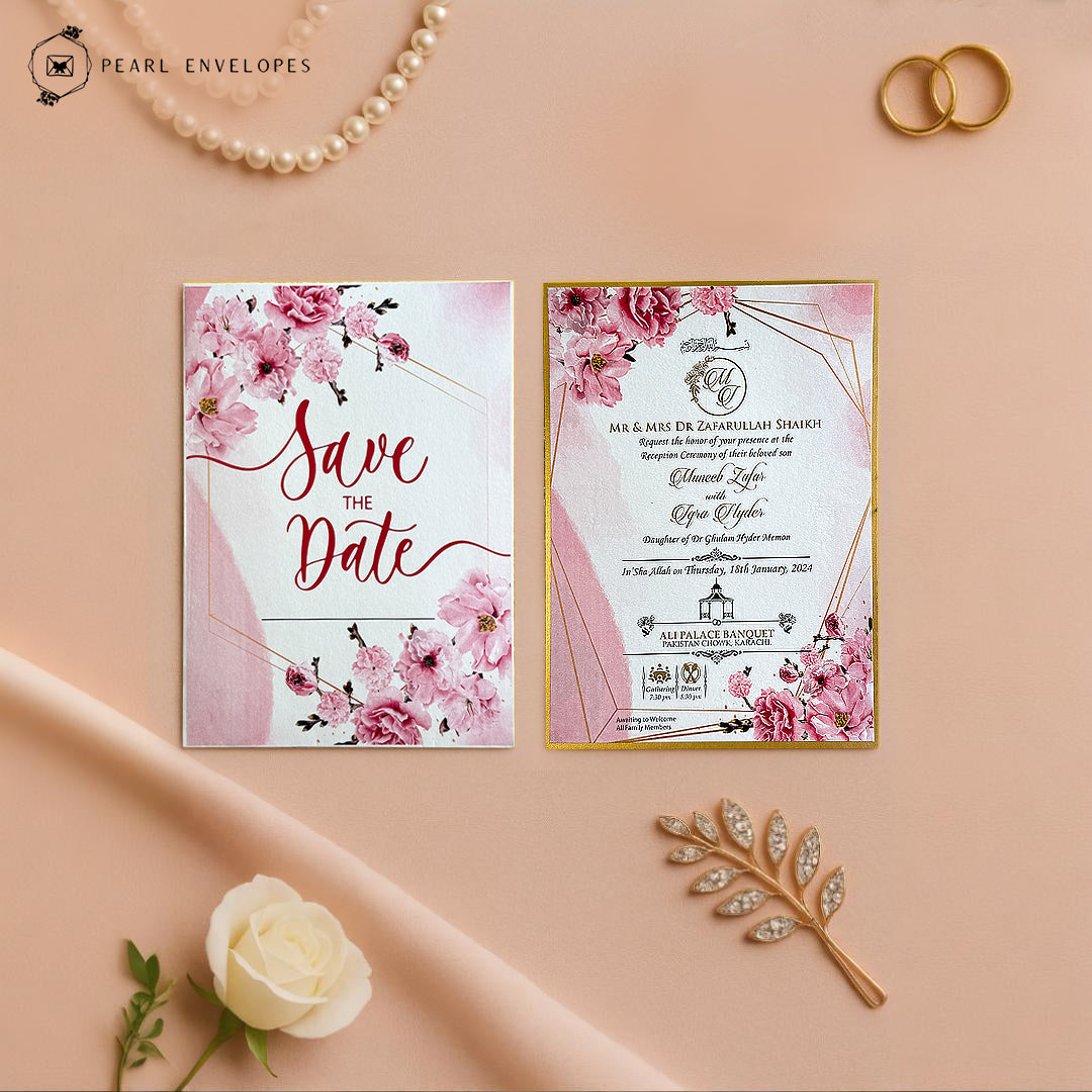 Pastel Petals – Wedding Card