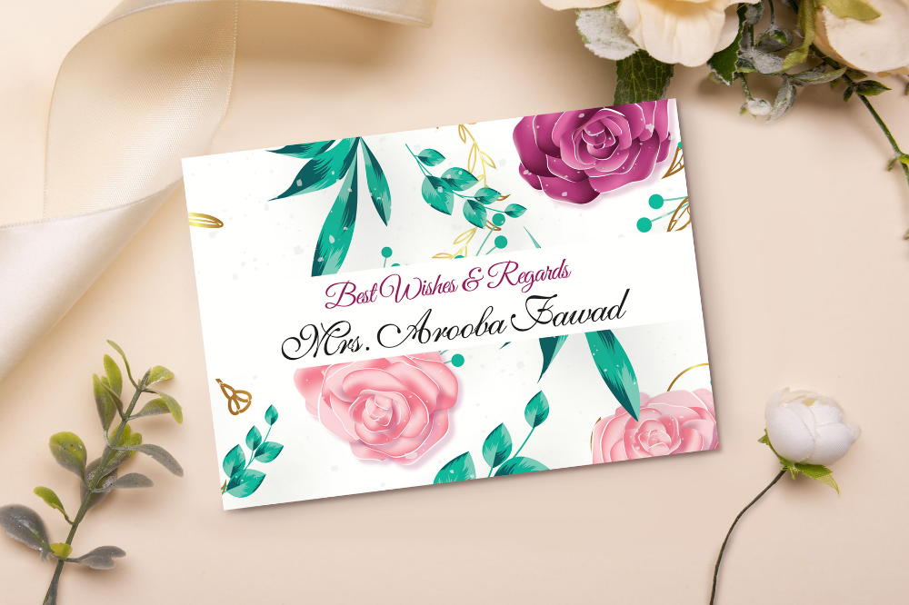 Pink Roses Gift Card