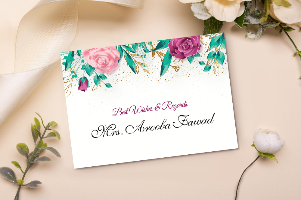 Flower Border Gift Card