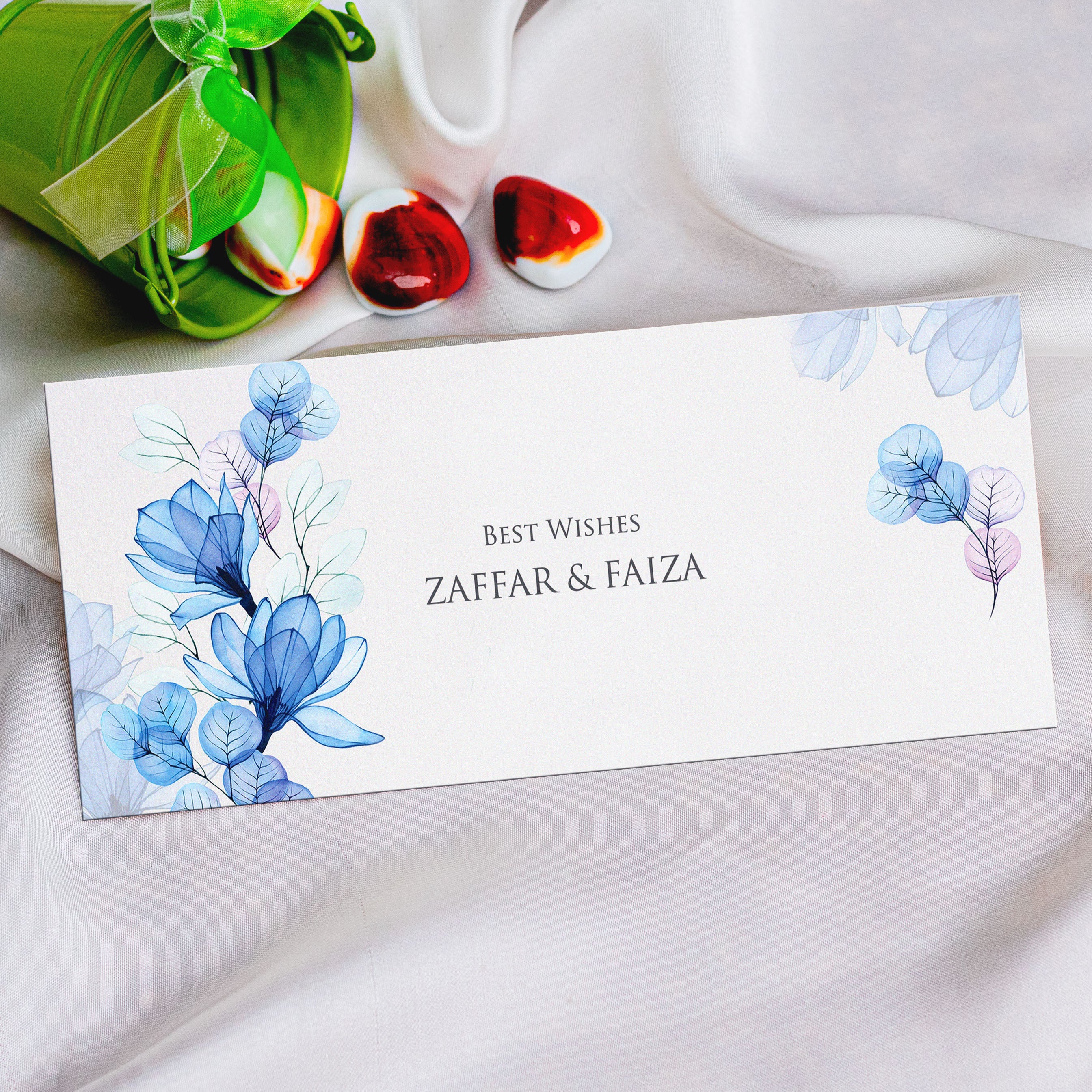 Indigo Leaves Envelope
