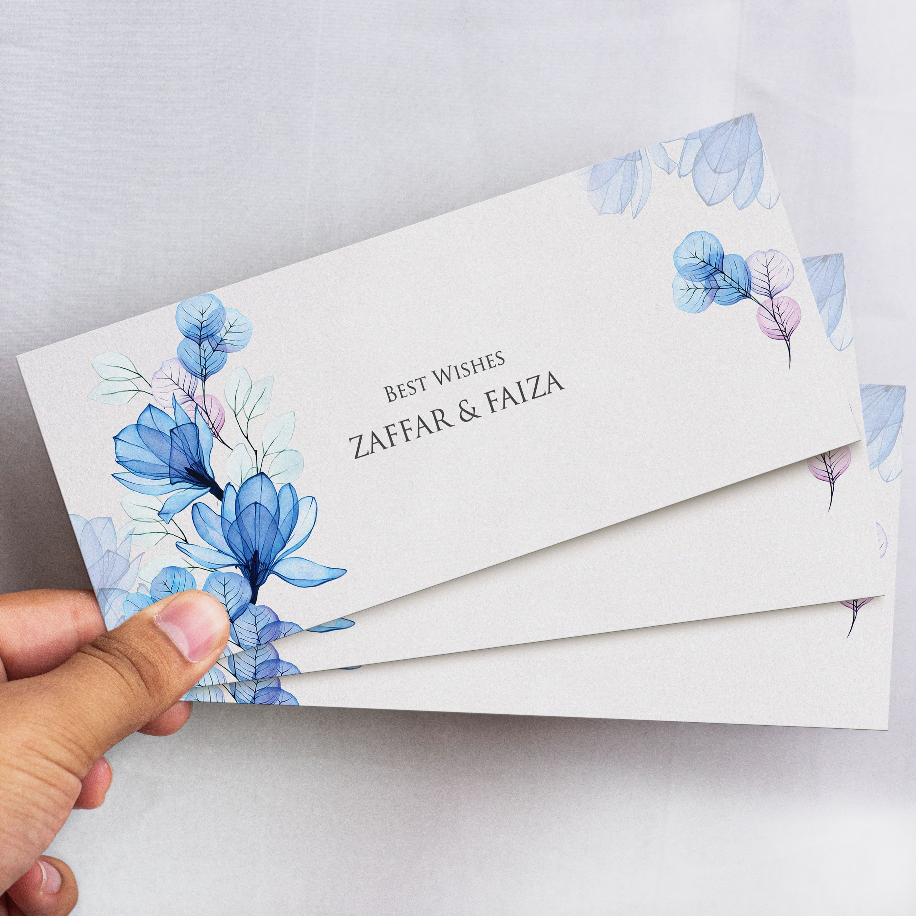 Indigo Leaves Envelope