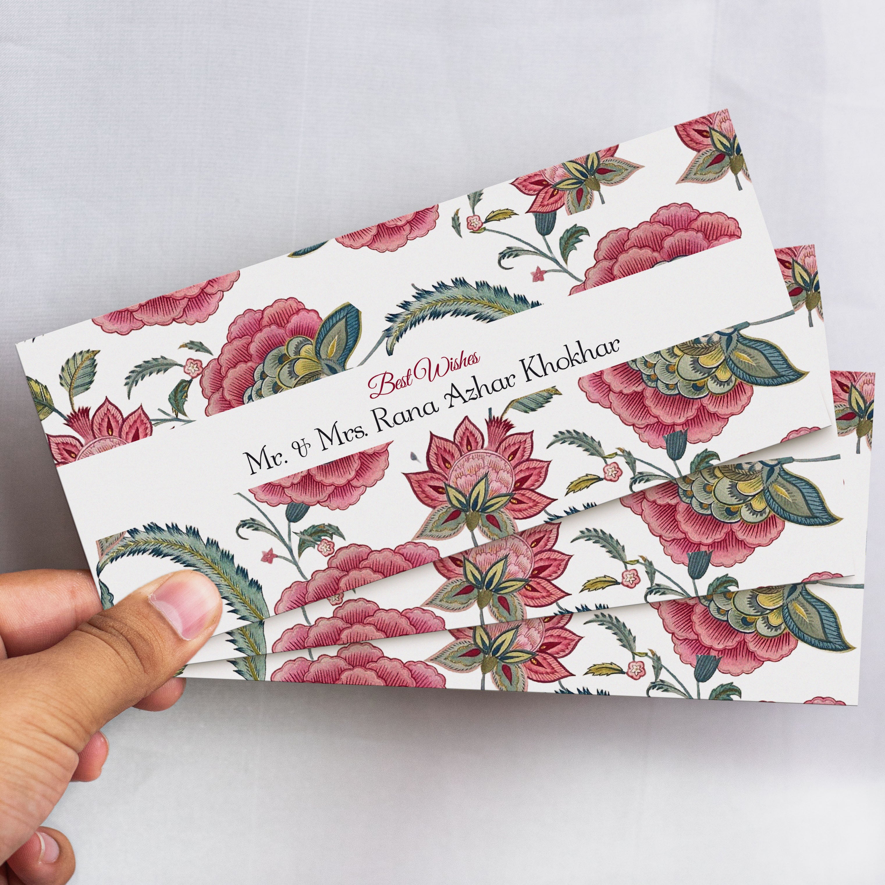 Enchanting Floral Best Wishes Envelope