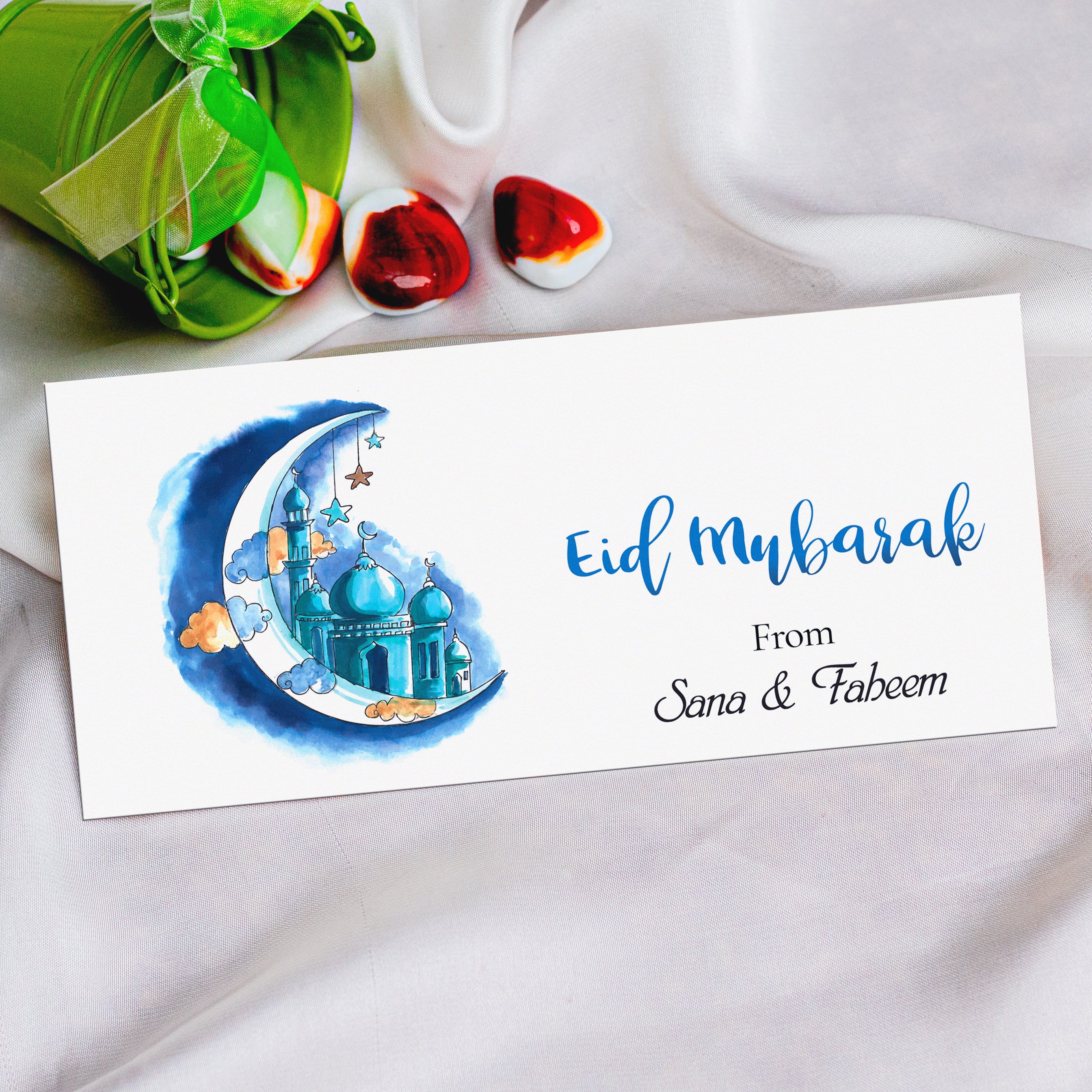 Blue Moon Eid Mubarak Envelope