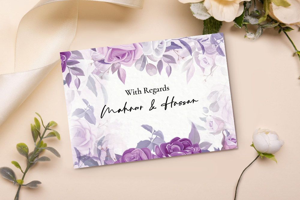 Amethyst Petals Gift Card