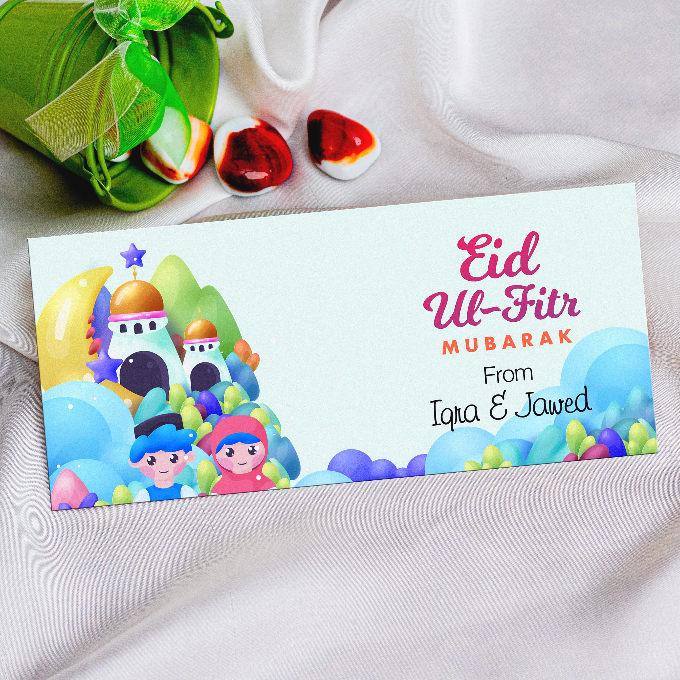 Eid Mubarak Printed Envelope For Kids