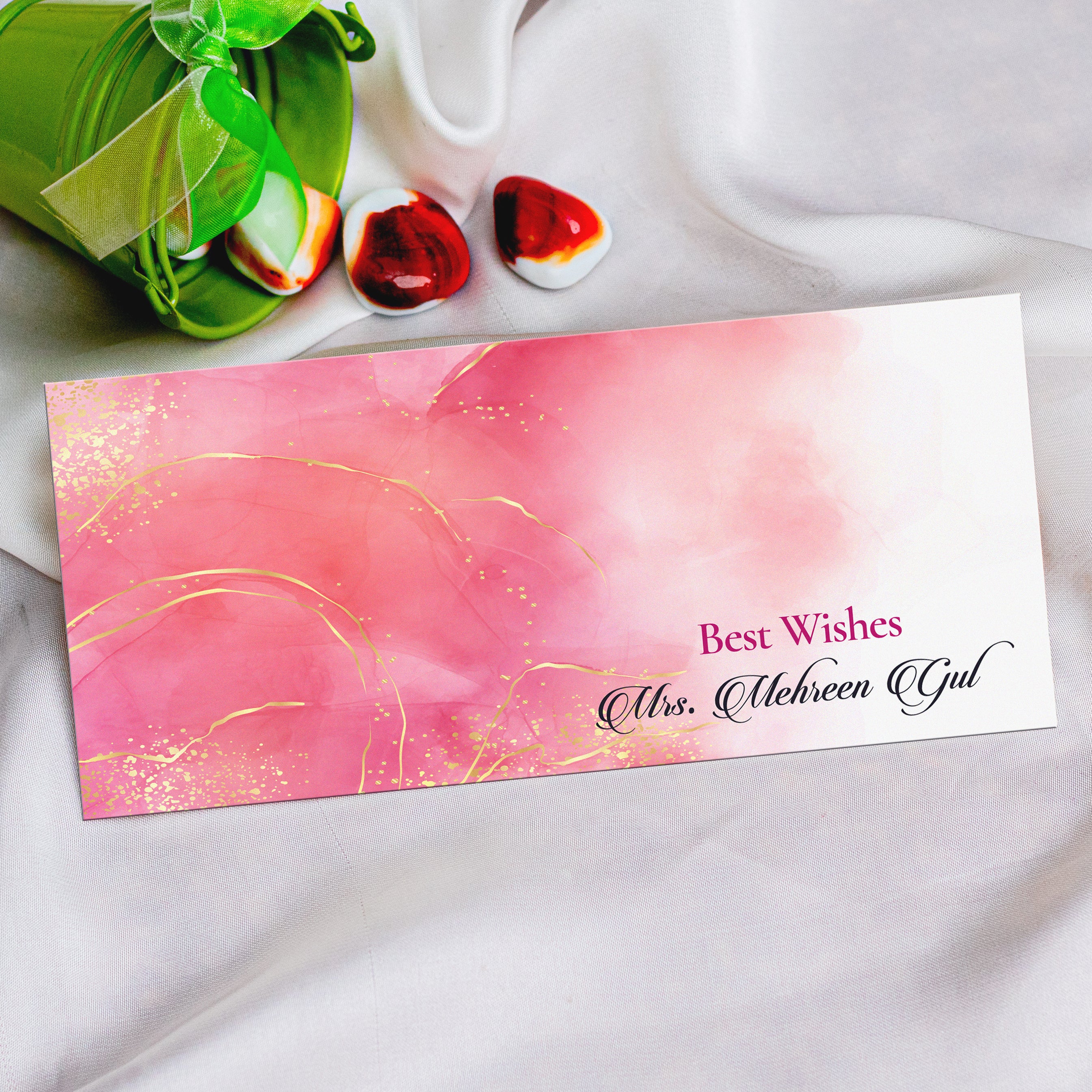 Pink Season Best Wishes Envelope