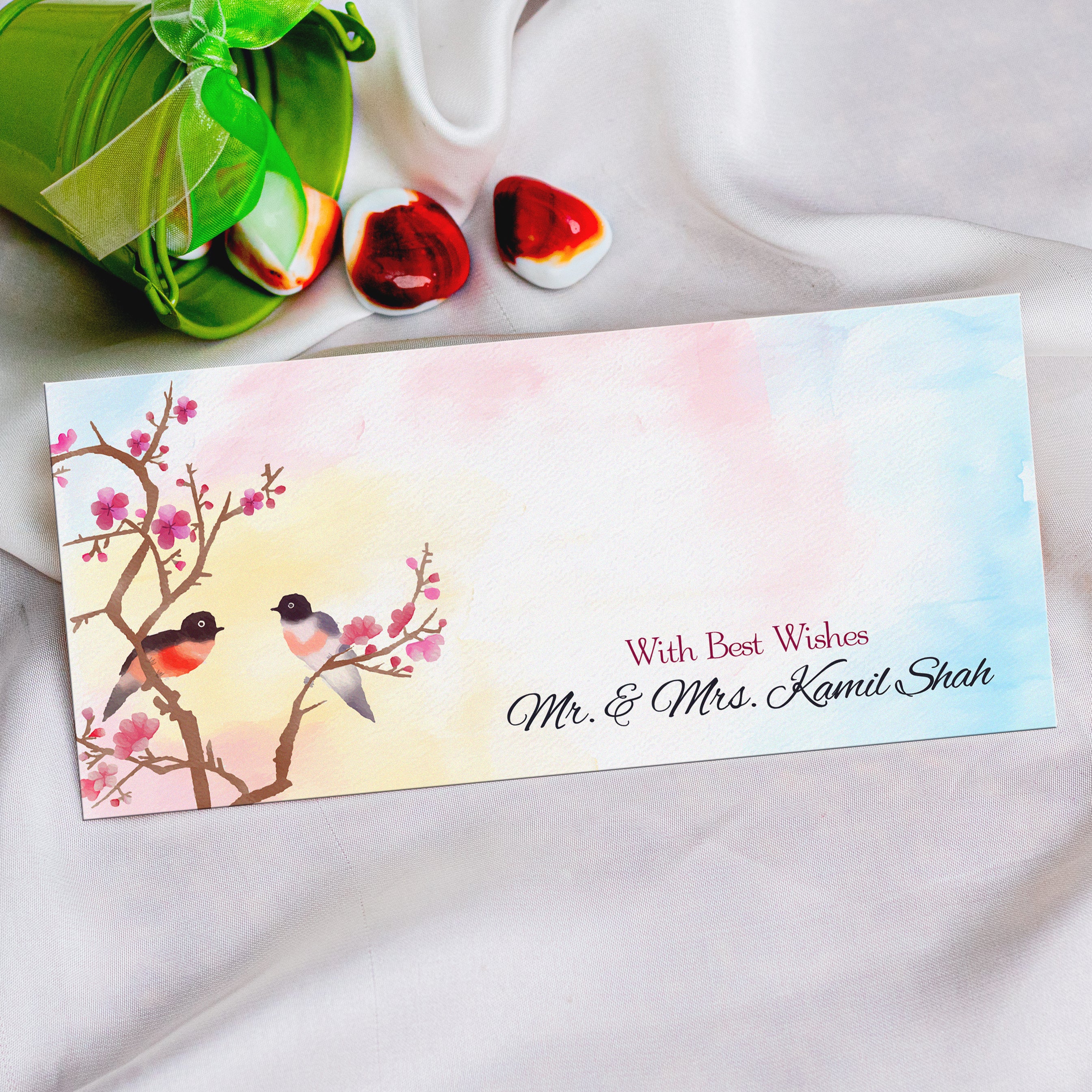 Spring Sparrows Best Wishes Envelope