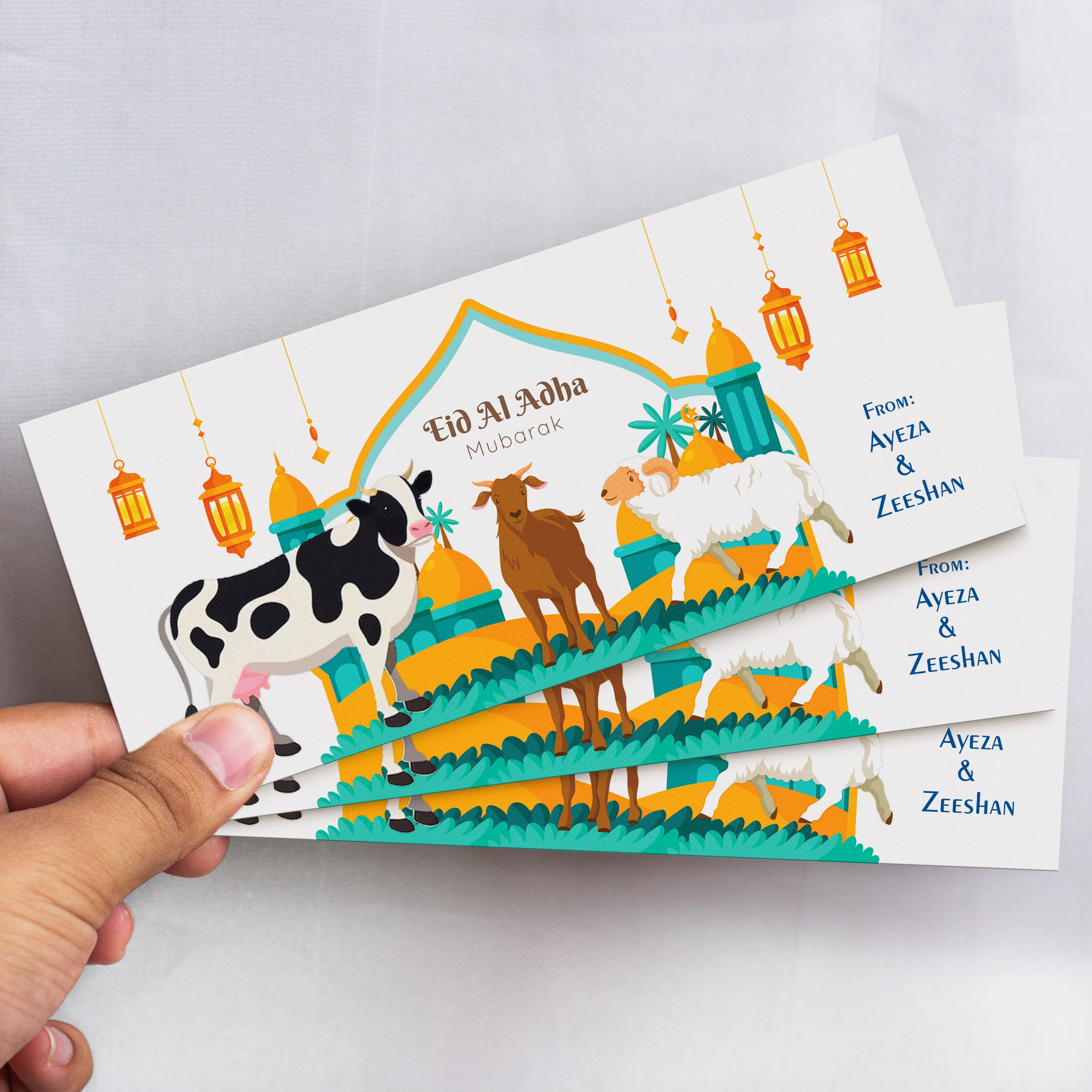 Colorful Eid-ul-Adha Mubarak Envelope