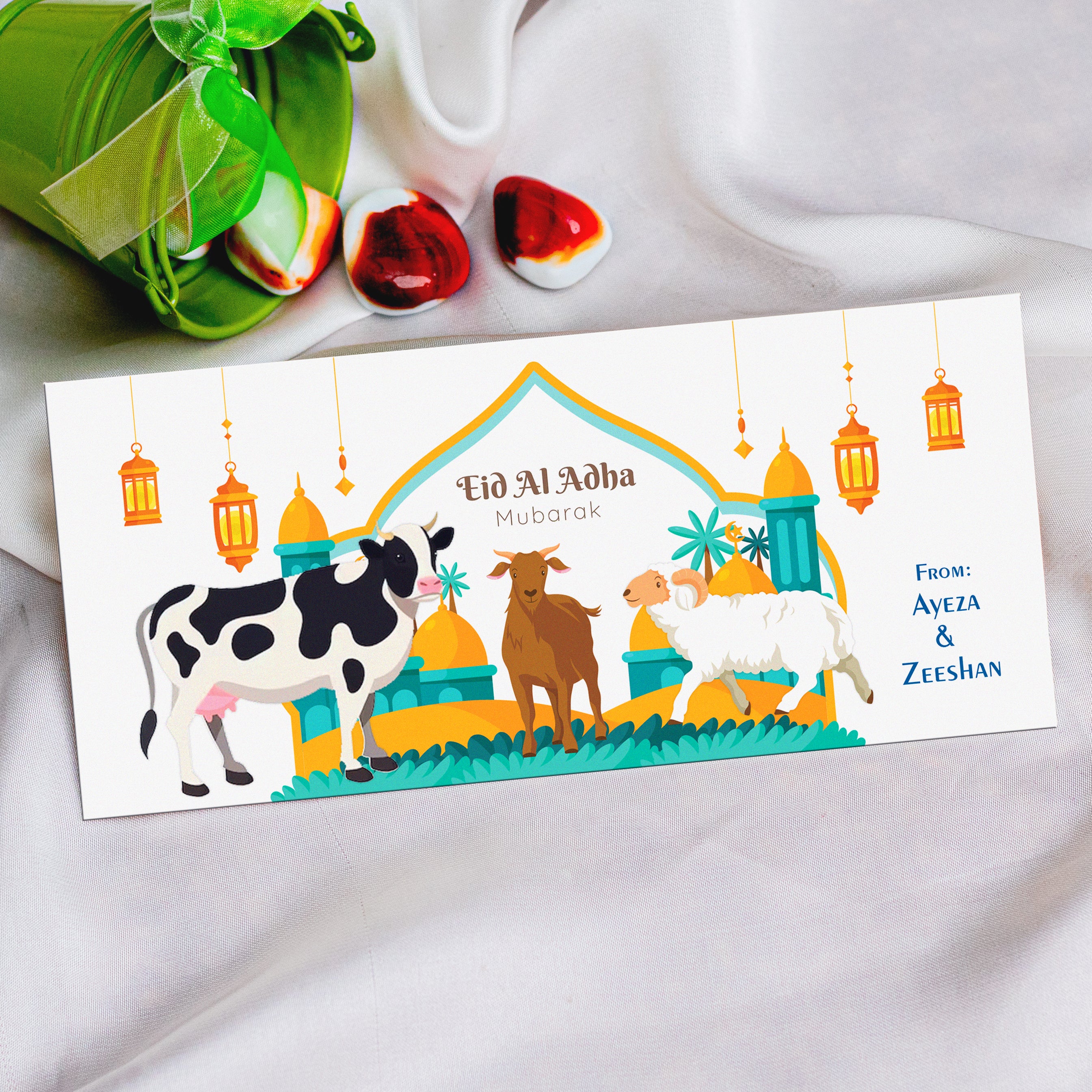 Colorful Eid-ul-Adha Mubarak Envelope