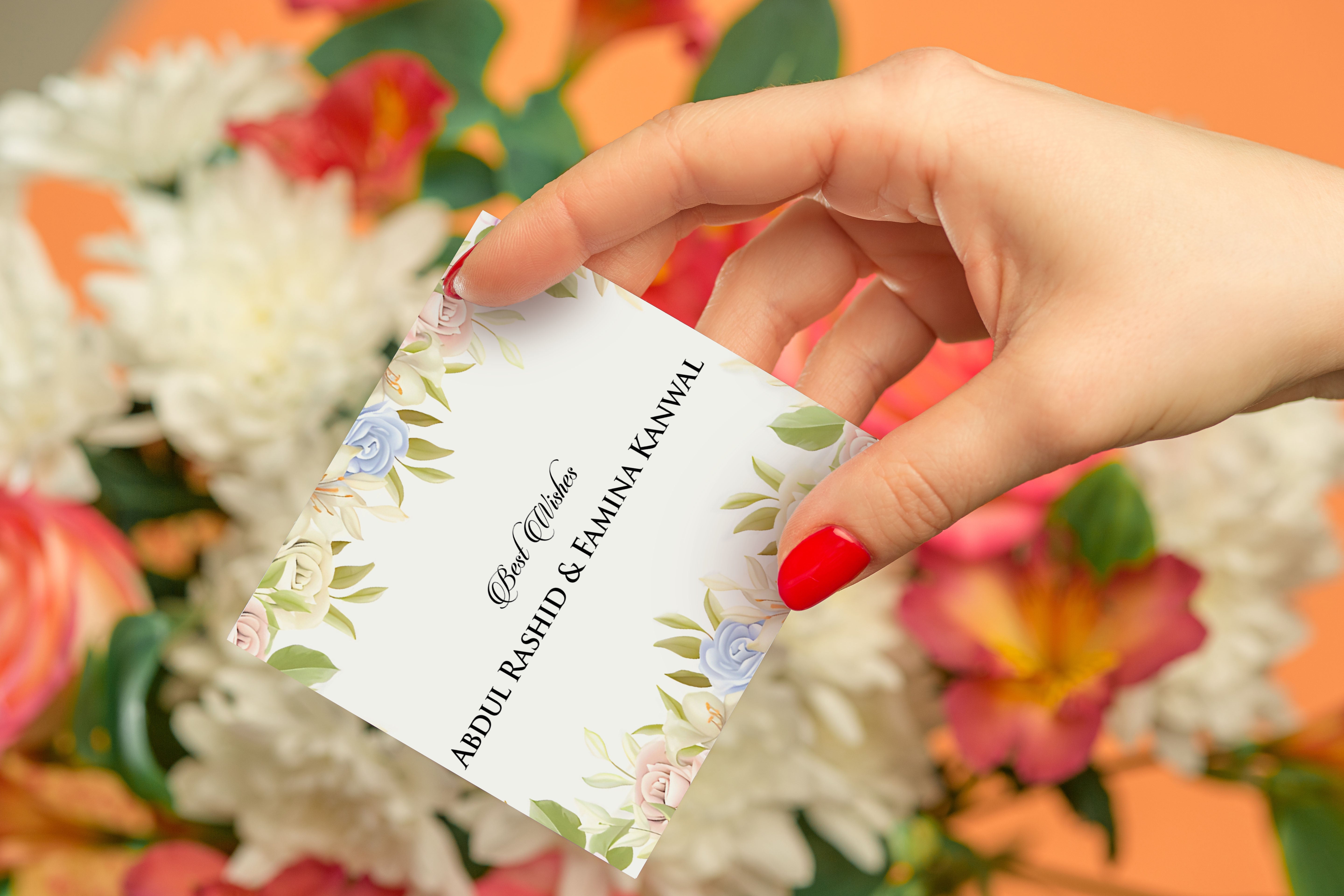 Floral Notes Gift Card