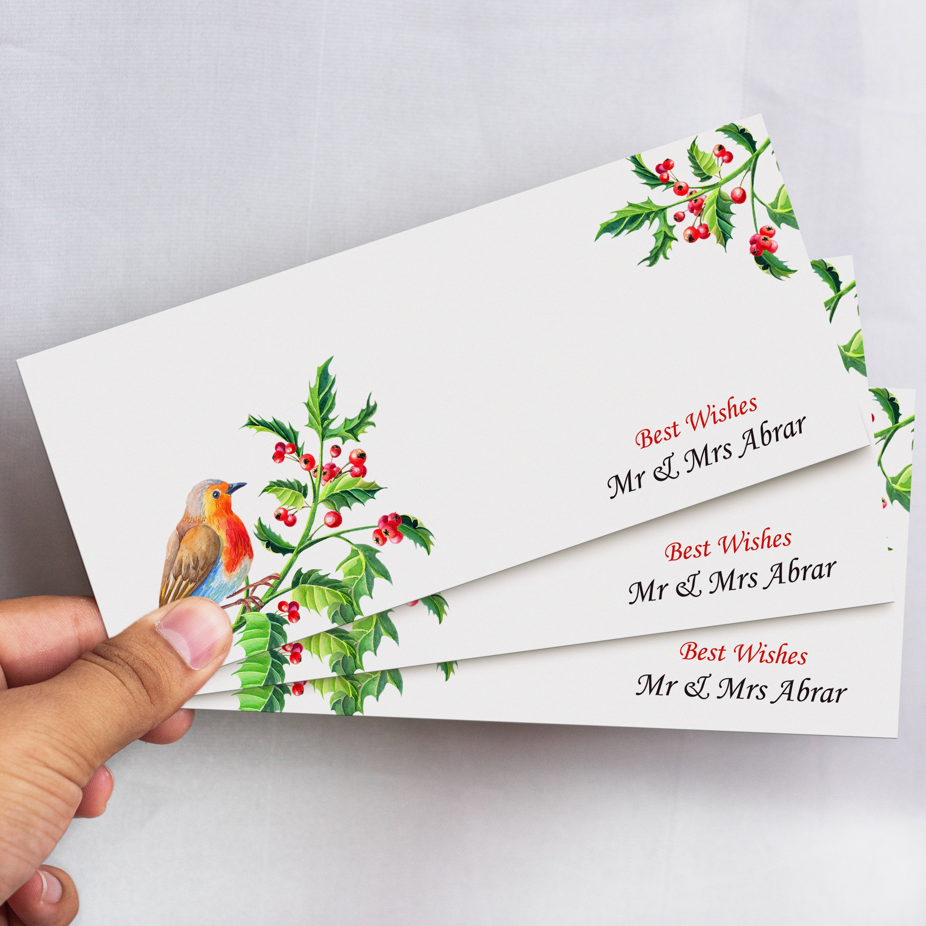 Birds With Leaves Best Wishes Envelope