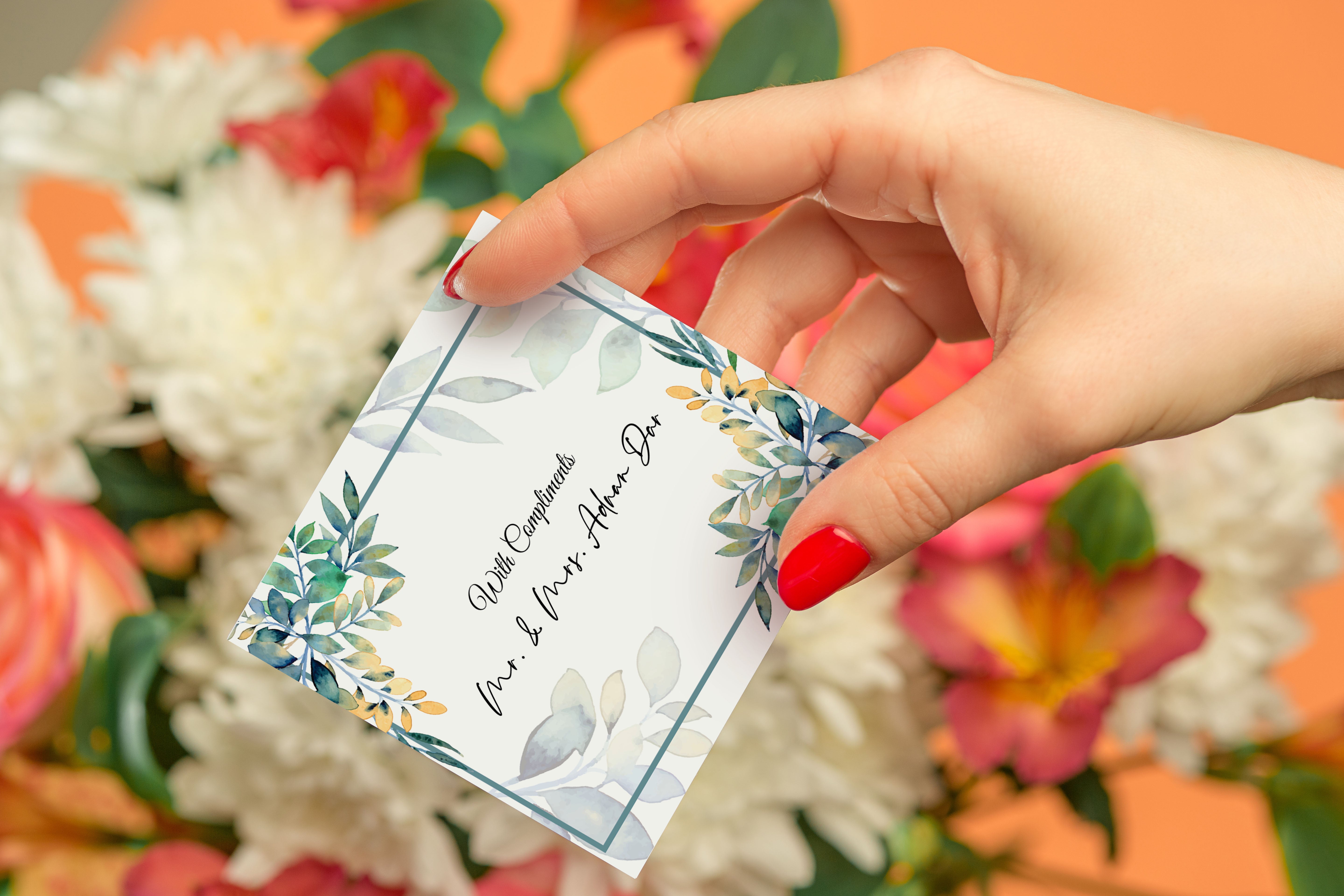 Blue Garden Card