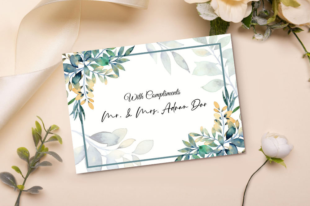 Blue Garden Card