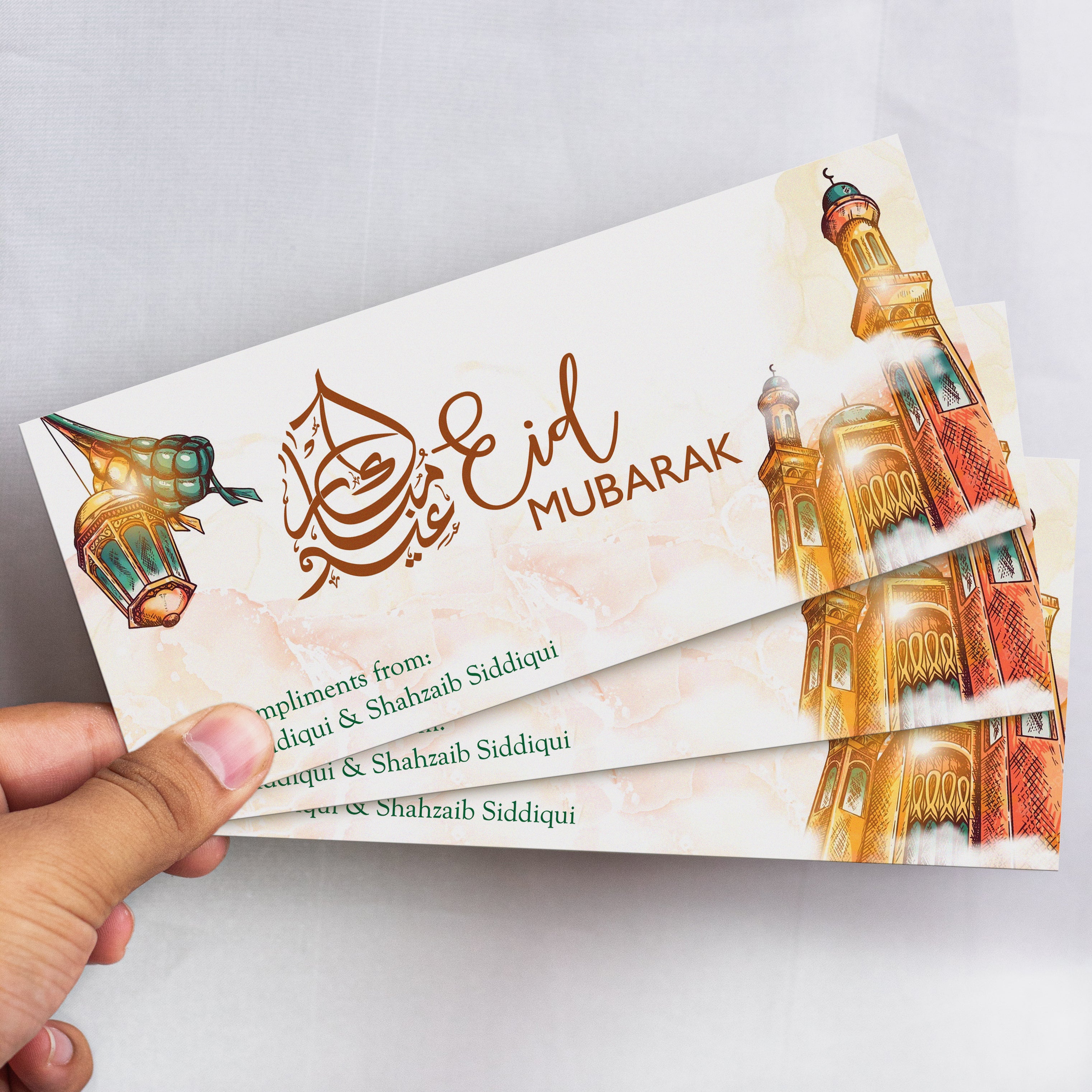 Eid Mubarak Floral Envelope