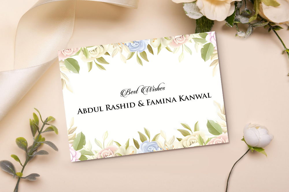 Floral Notes Gift Card
