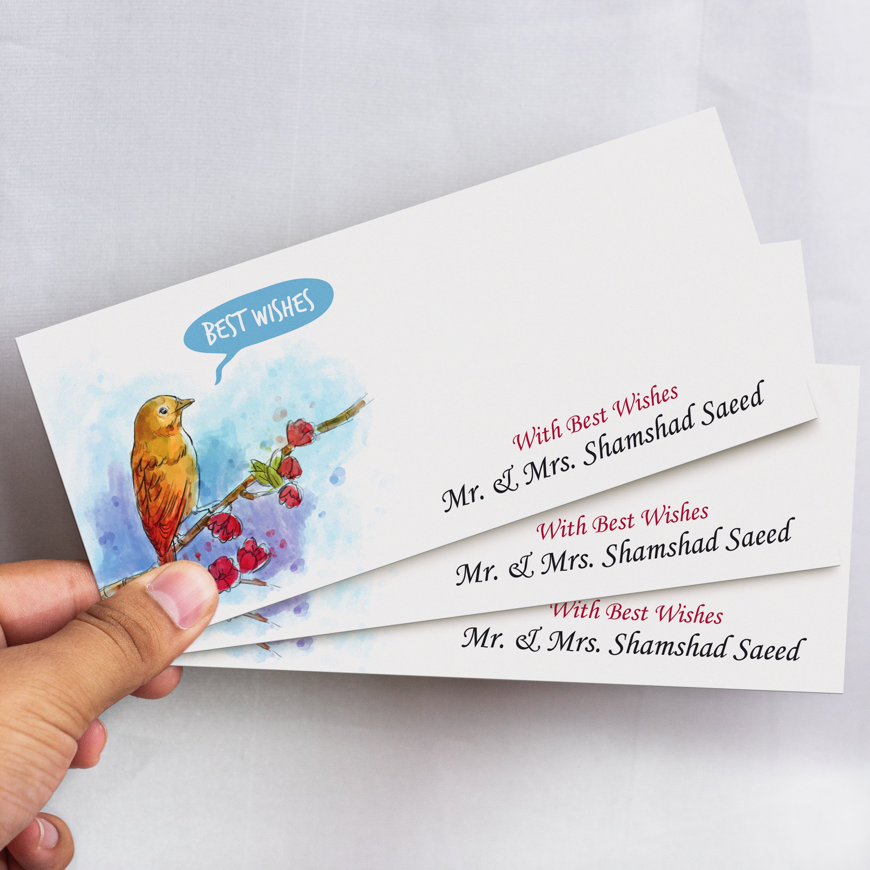 Sparrow Best Wishes Envelope