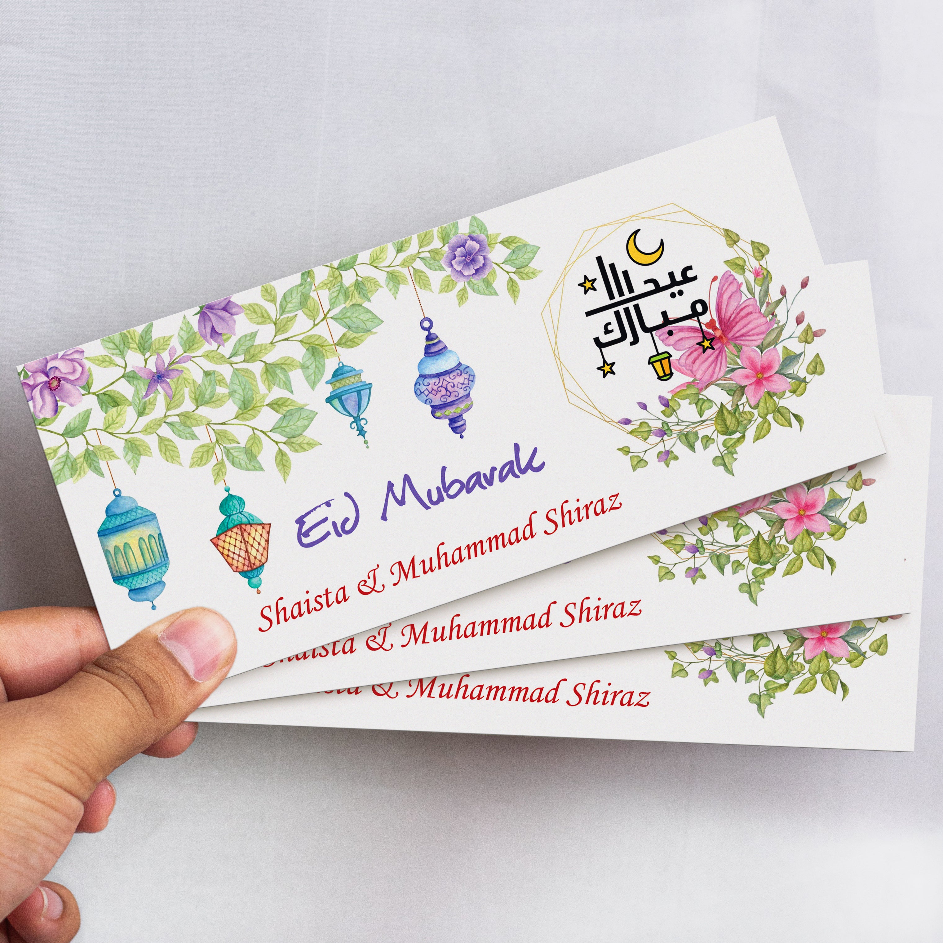 Etsy Flowers Eid Mubrak Envelop