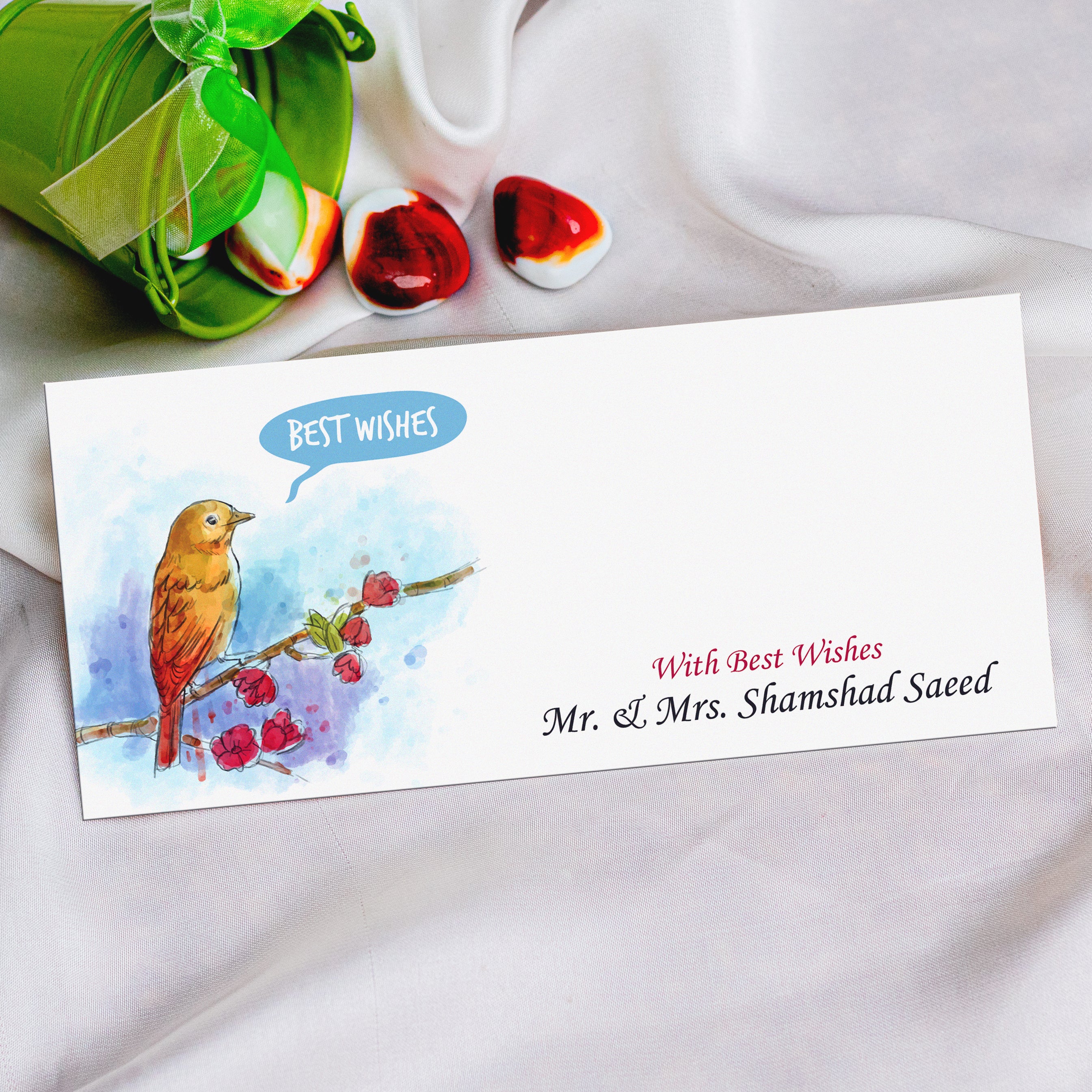 Sparrow Best Wishes Envelope