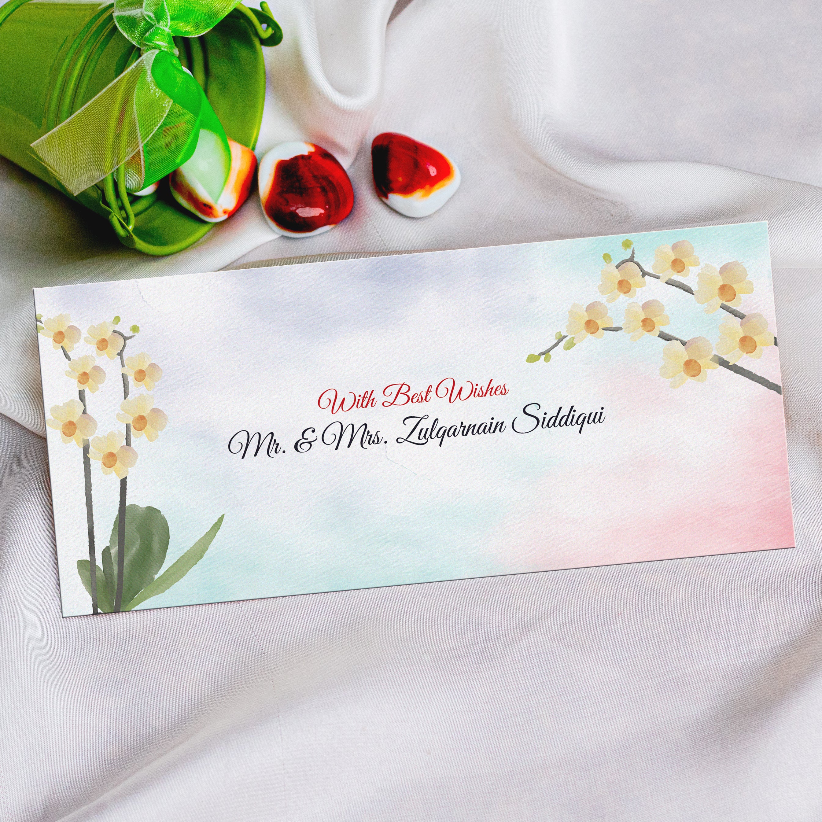 Wedding  Best Wishes light color Envelope