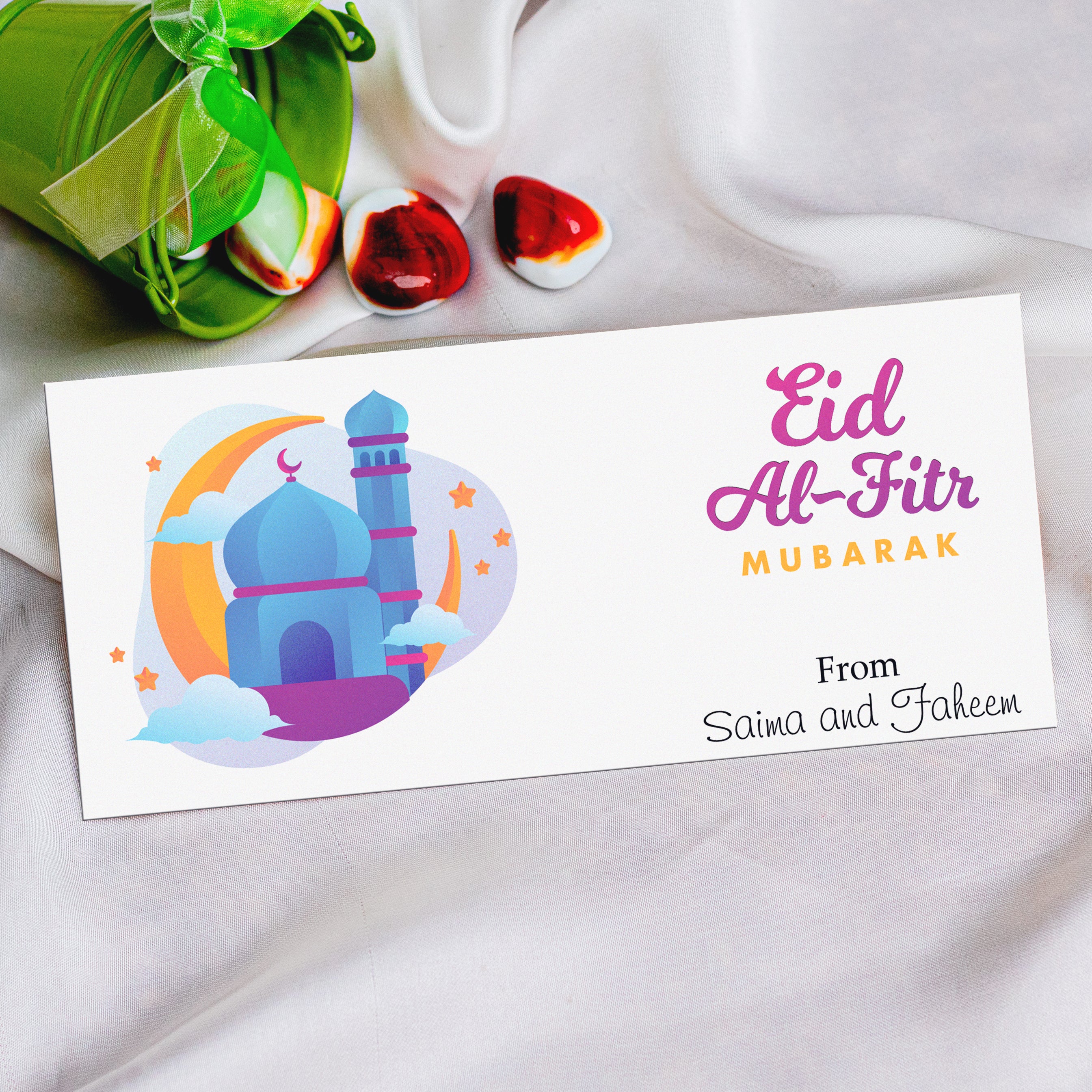 Eid Al Fitar Mosque Print Envelope