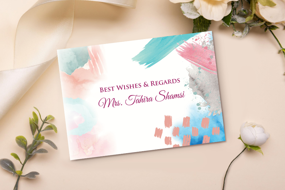 Watercolor Gift Card