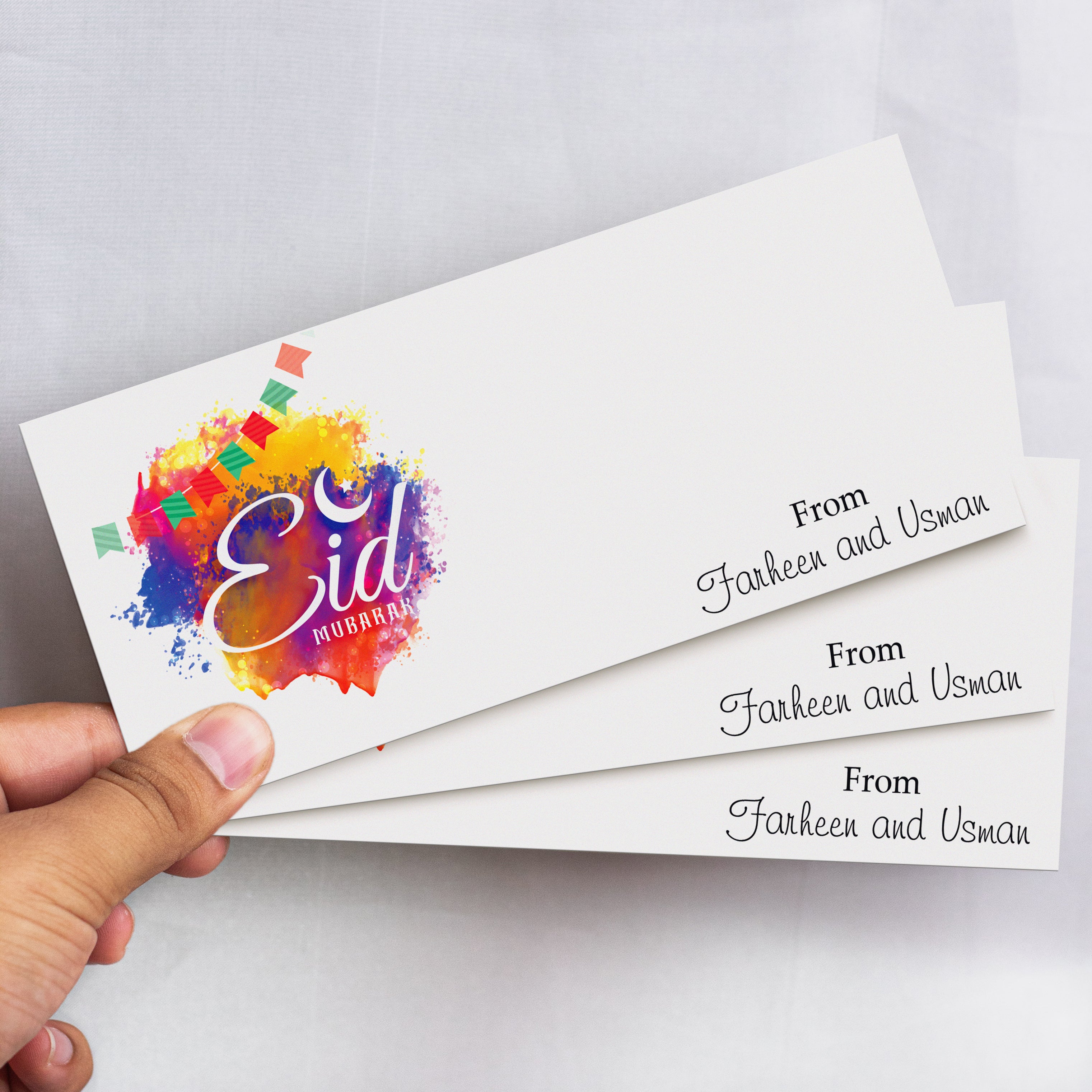 Multicolor Eid Mubarak Envelope
