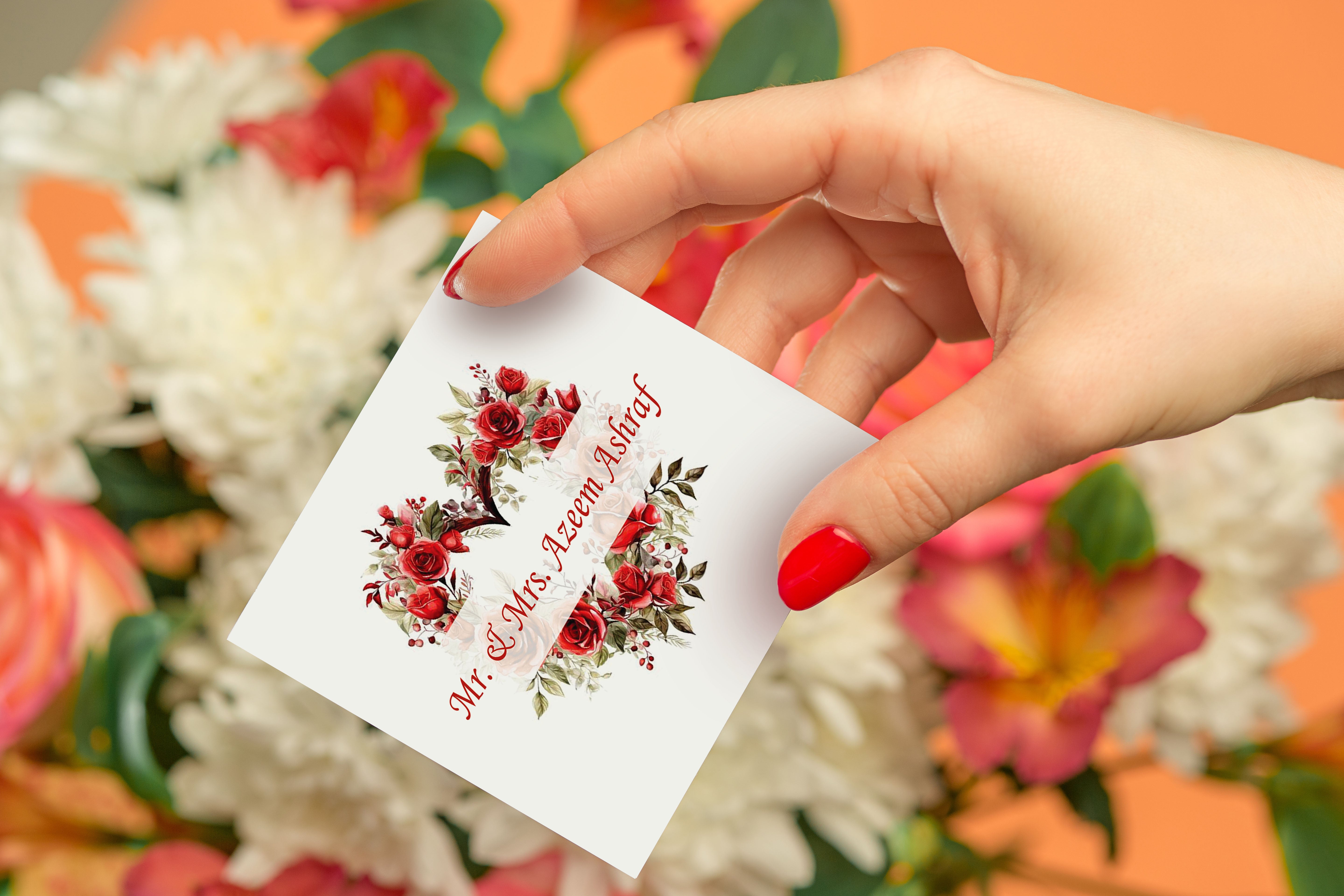 Floral Heart Gift Card