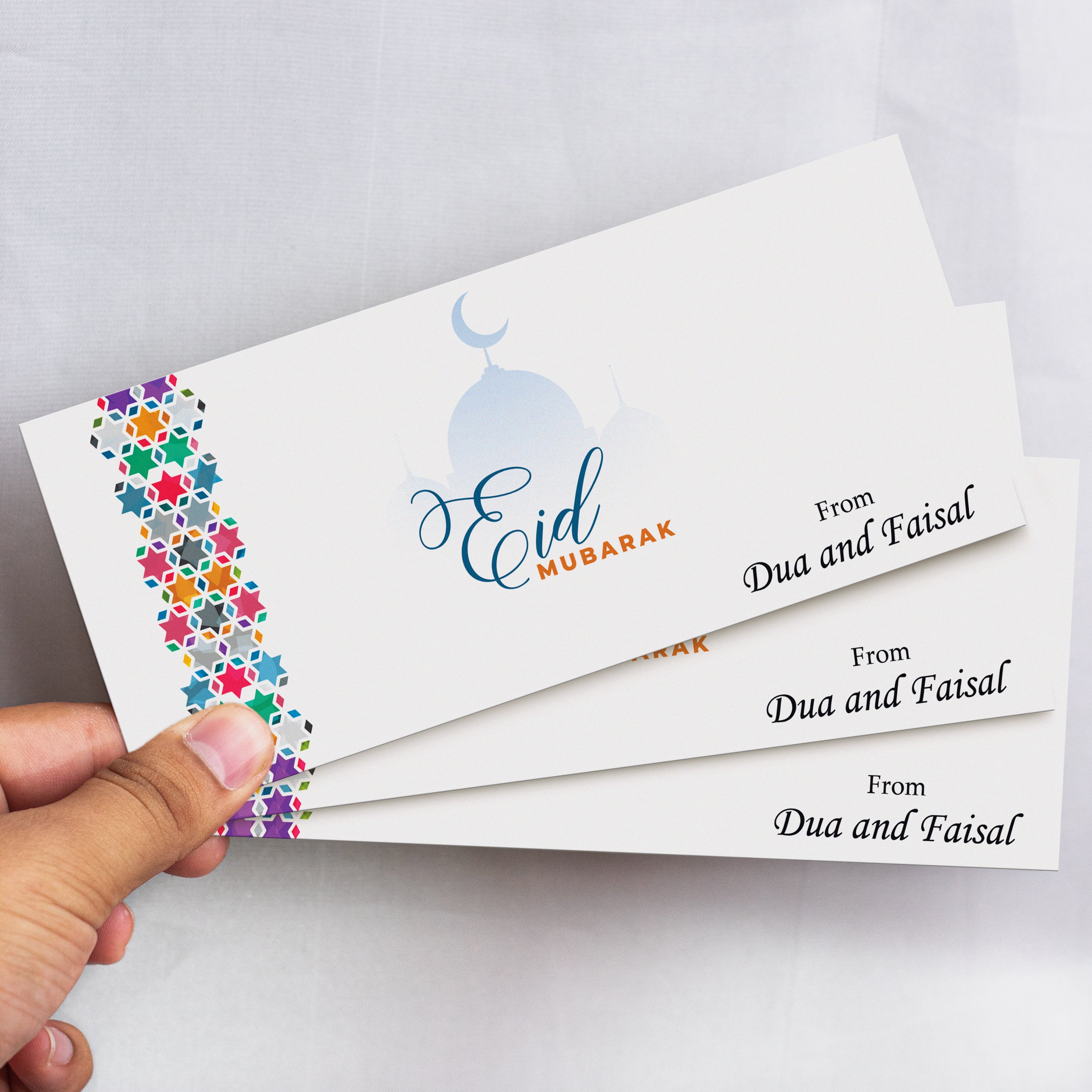 Simple and Elegant Eid Mubarak Envelopes