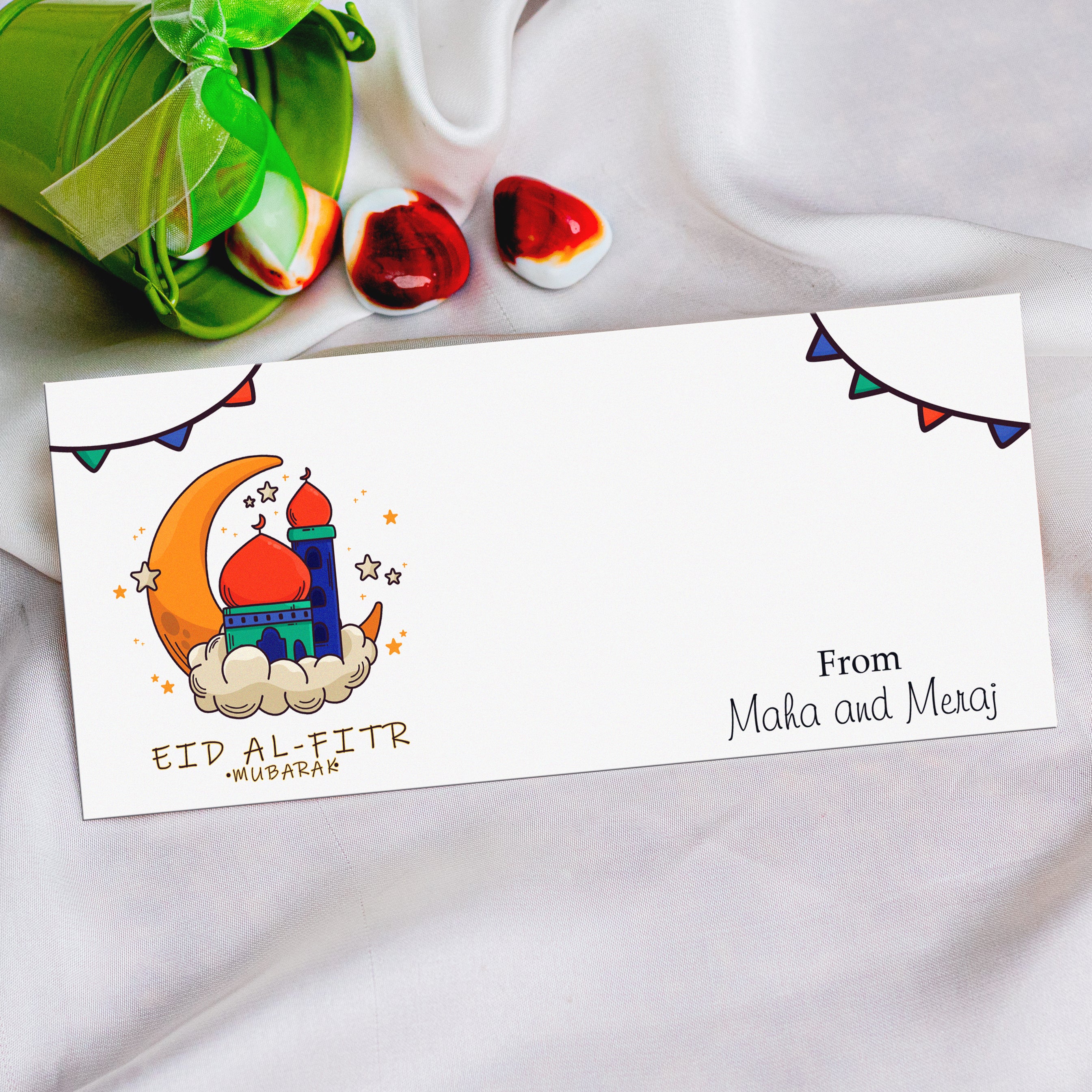 Eid Al Fitr Mubarak Printed Envelopes