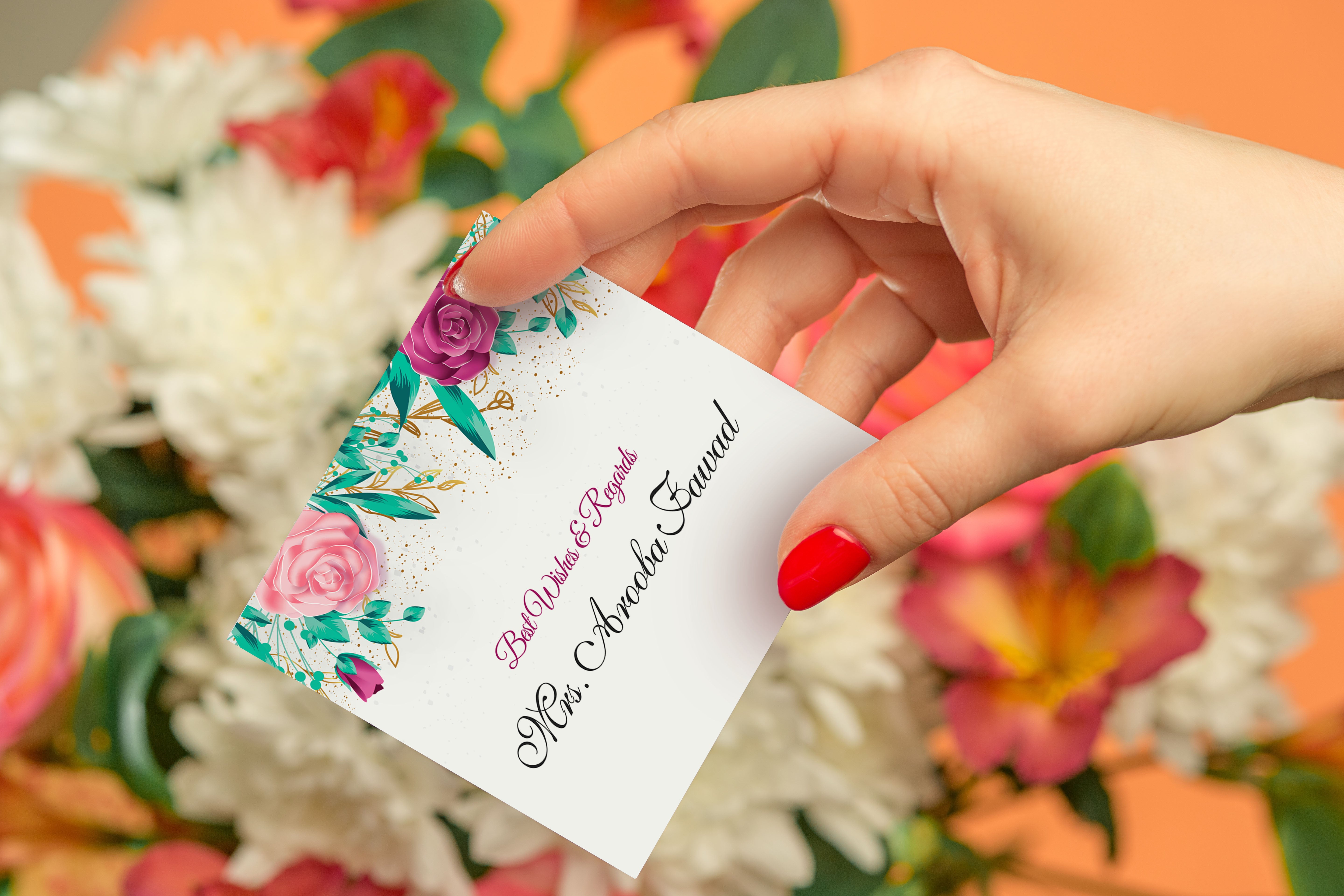 Flower Border Gift Card
