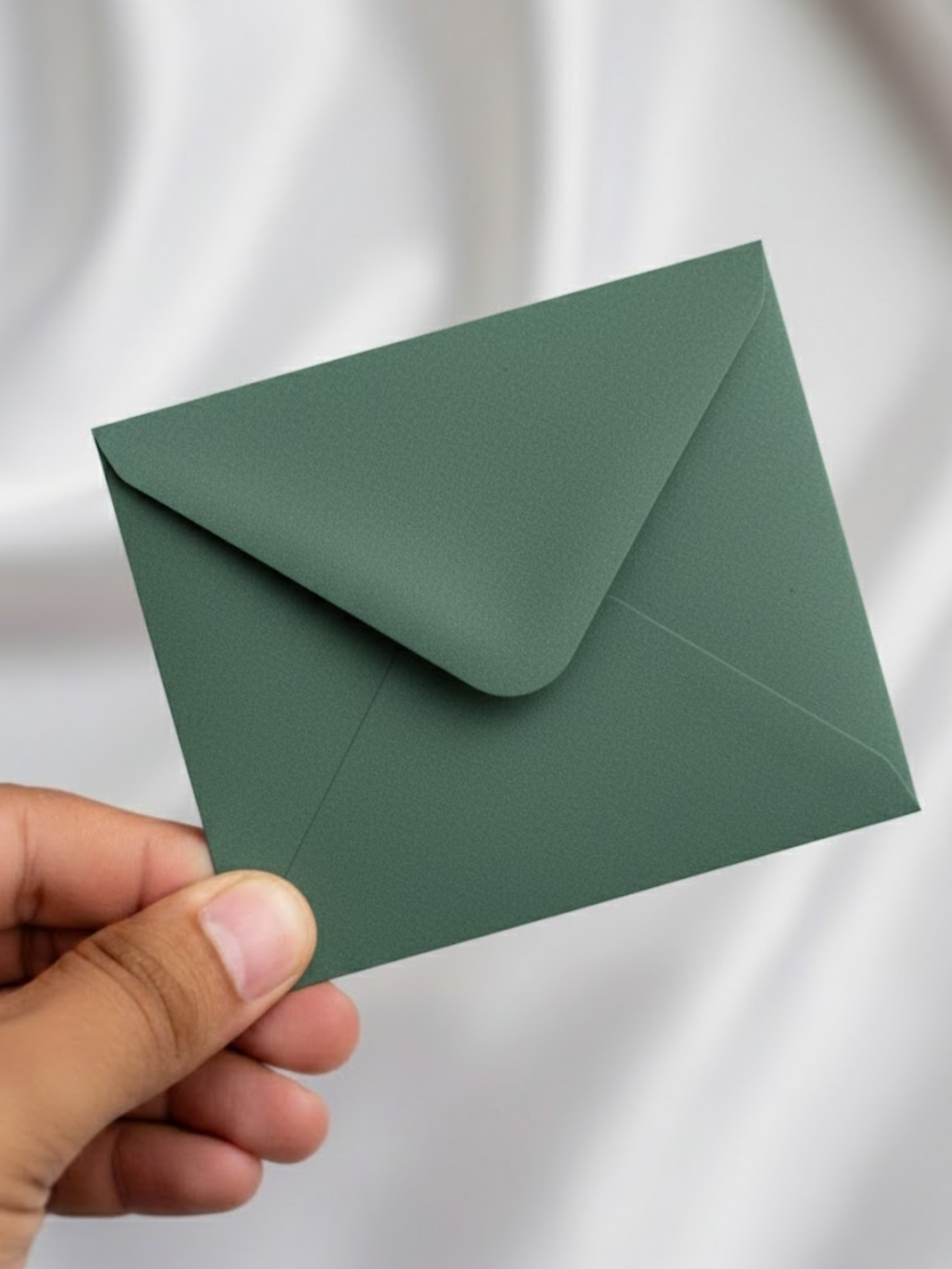 Solid Green Golden Foil Envelope
