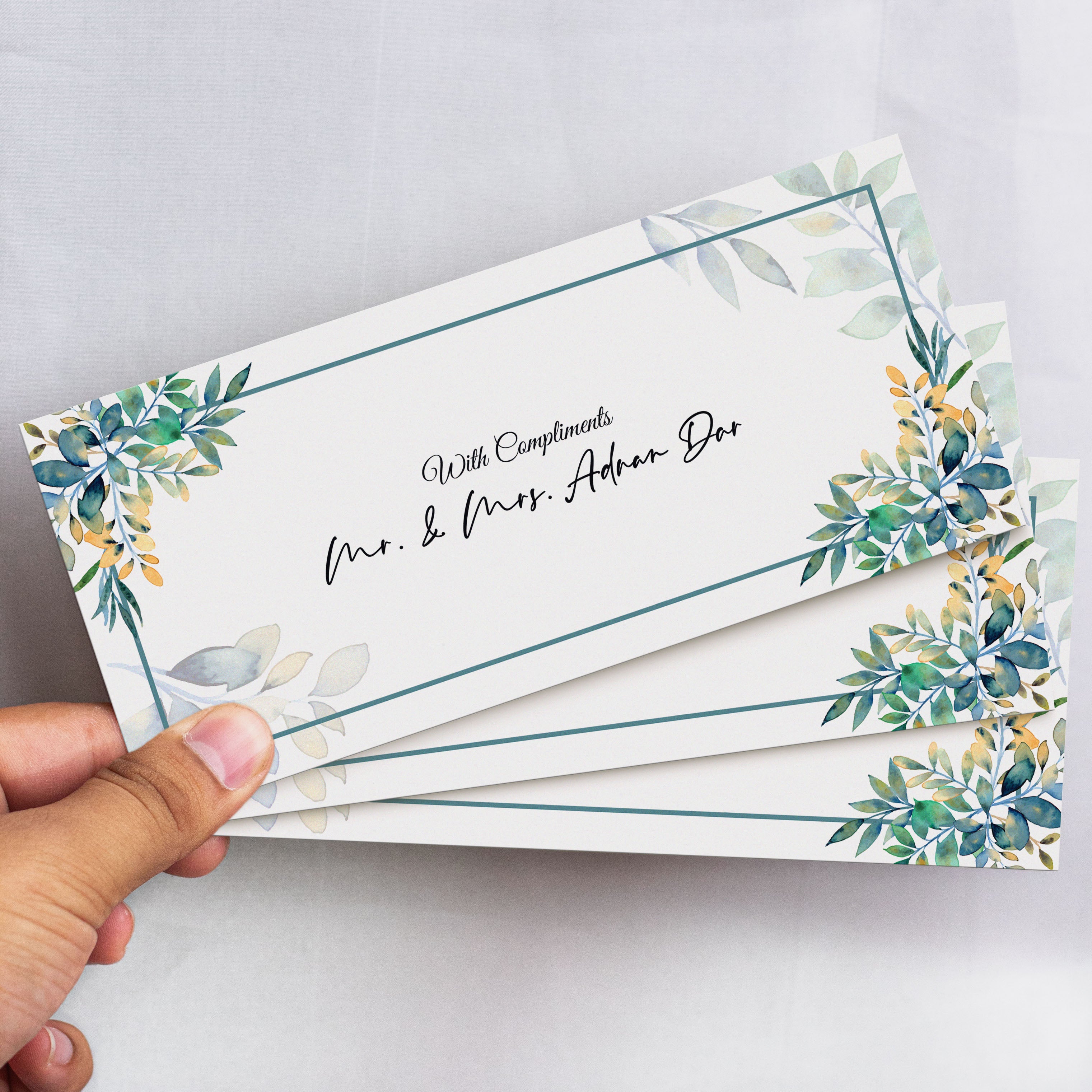 Blue Garden Envelope