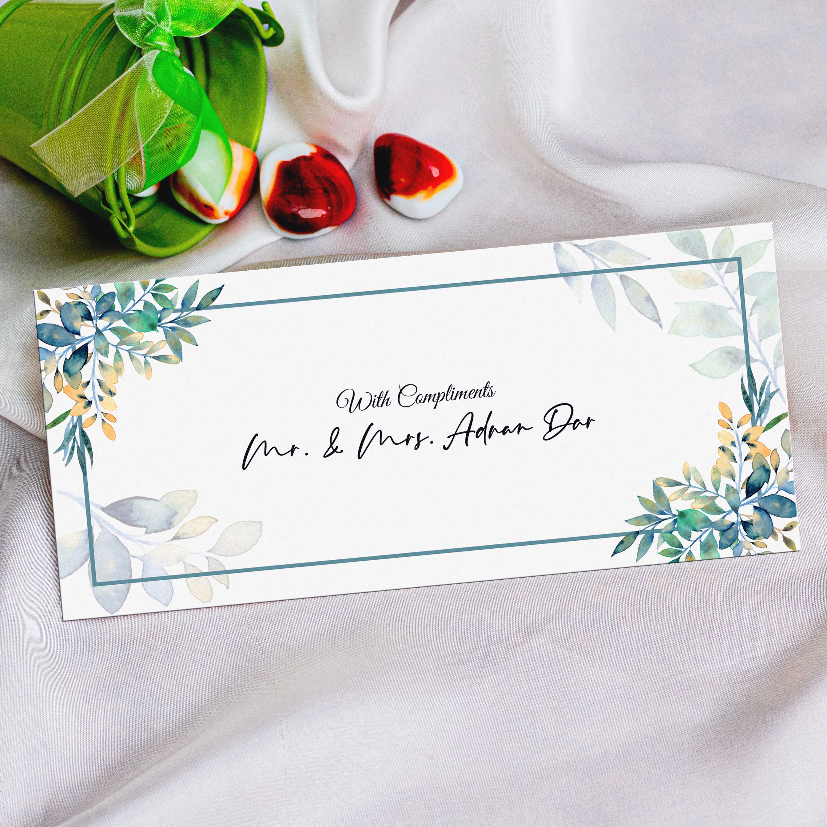 Blue Garden Envelope
