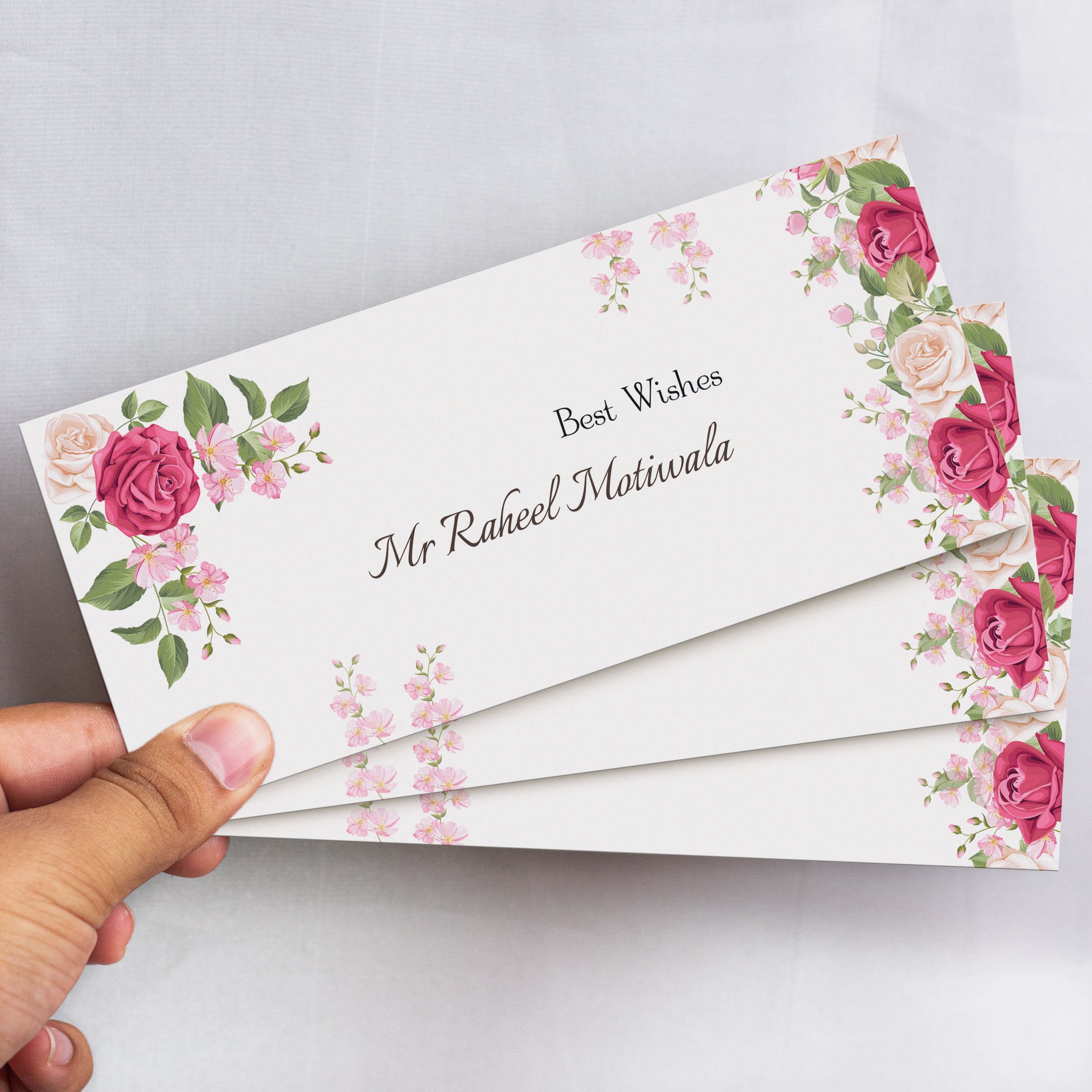 Border Floral Design Envelope