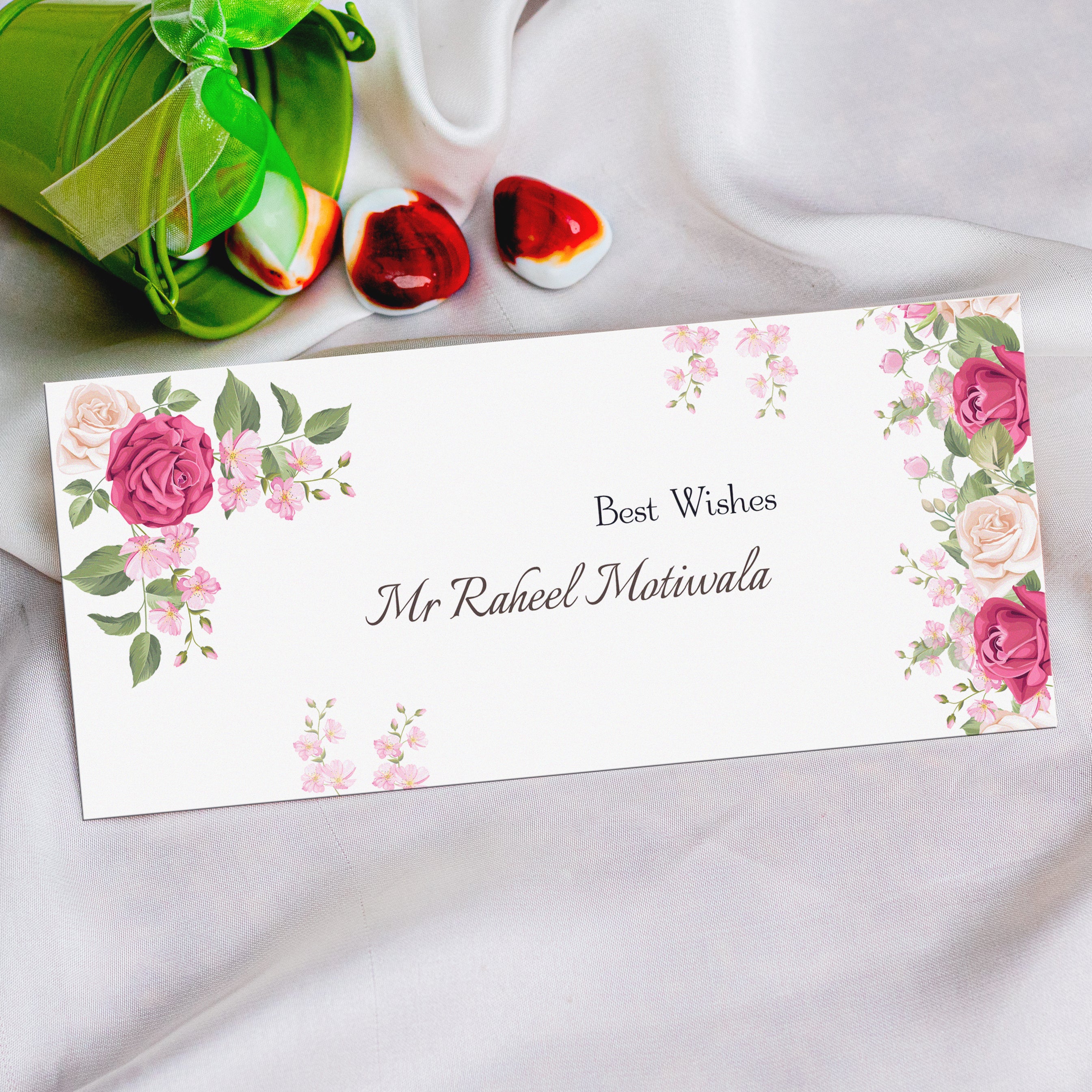 Border Floral Design Envelope