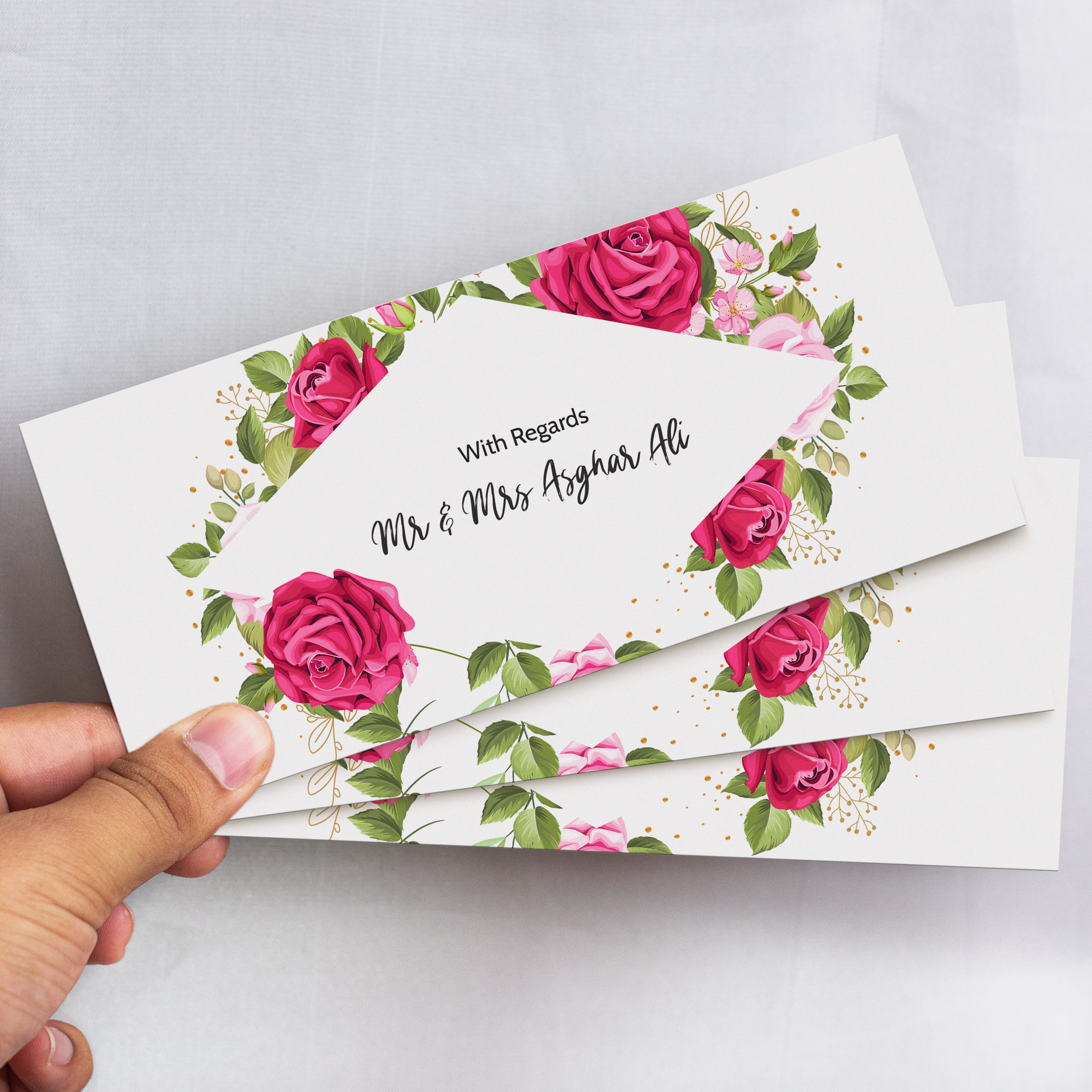 Elegant Watercolor Floral Diamond Design