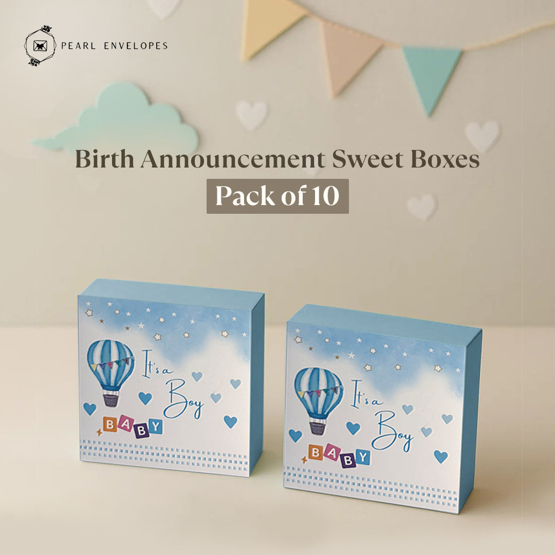 Birth announcements sweet boxes - It's a Boy