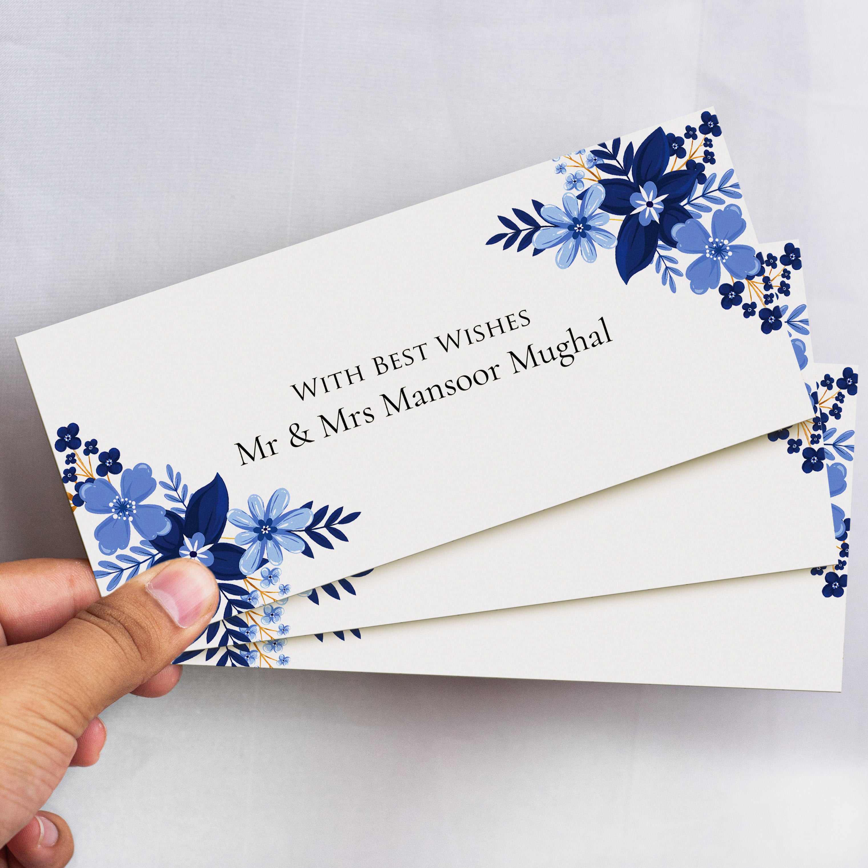 Azure Blossoms Envelope