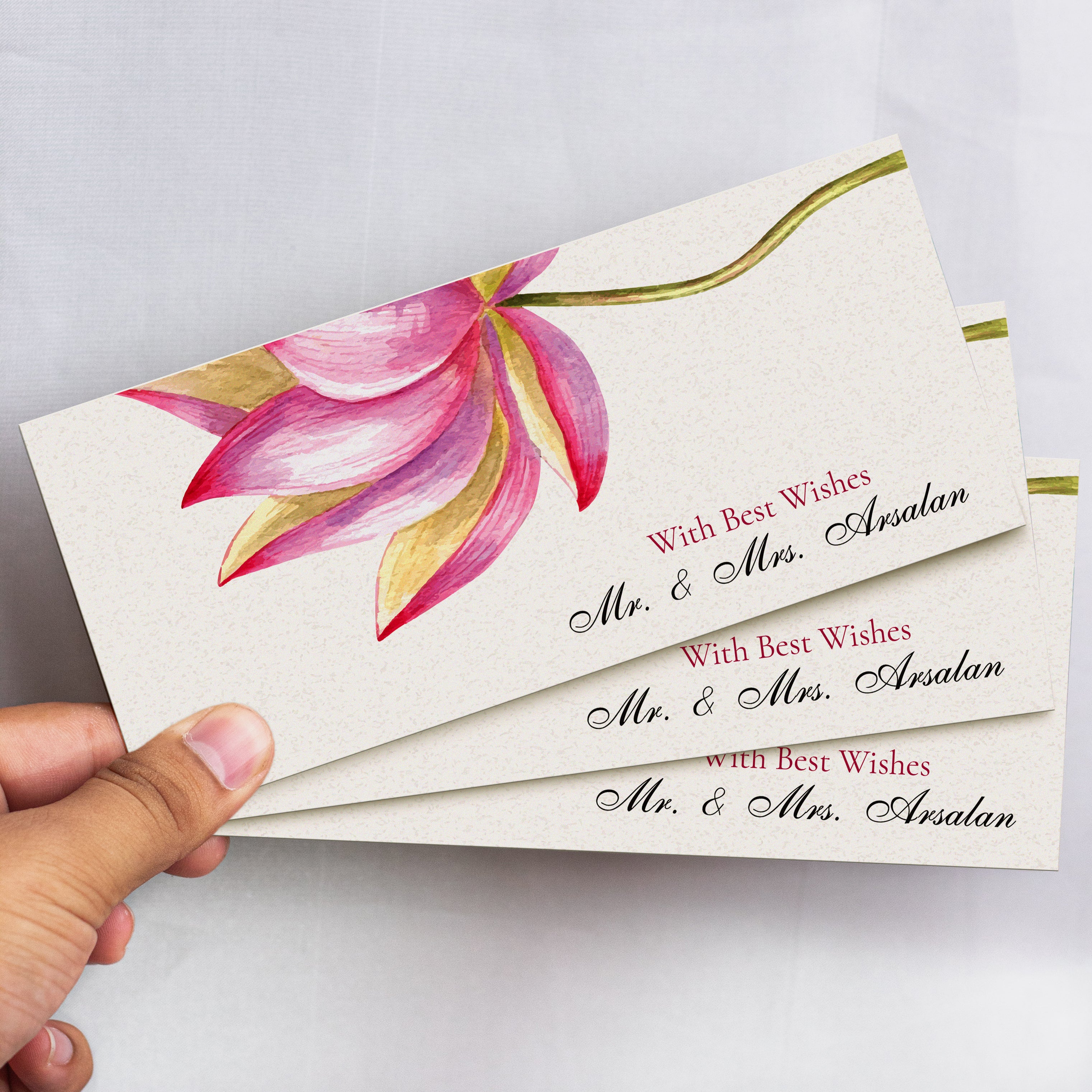 Aesthetic Flower  Best Wishes Envelope