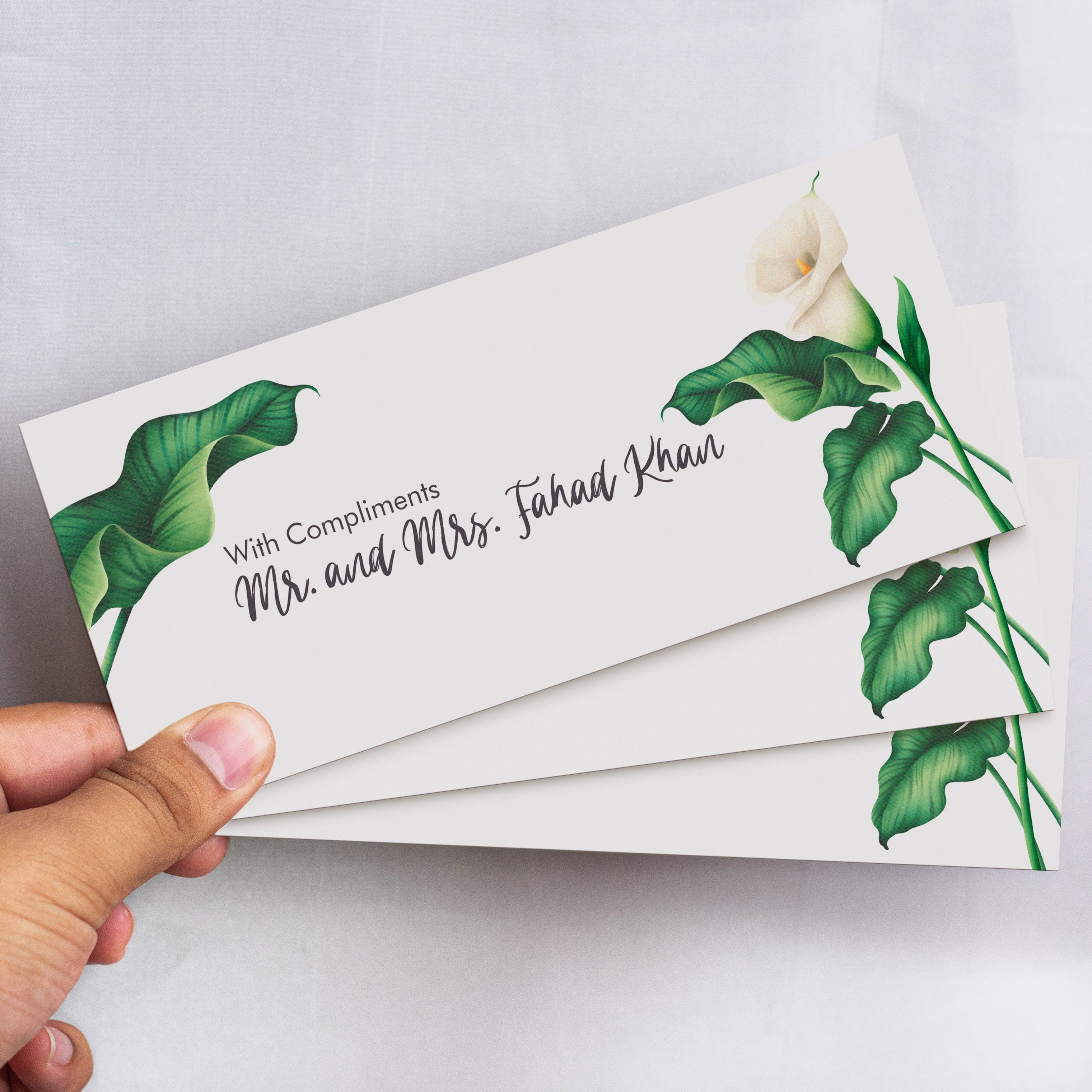 White Lilies Envelope