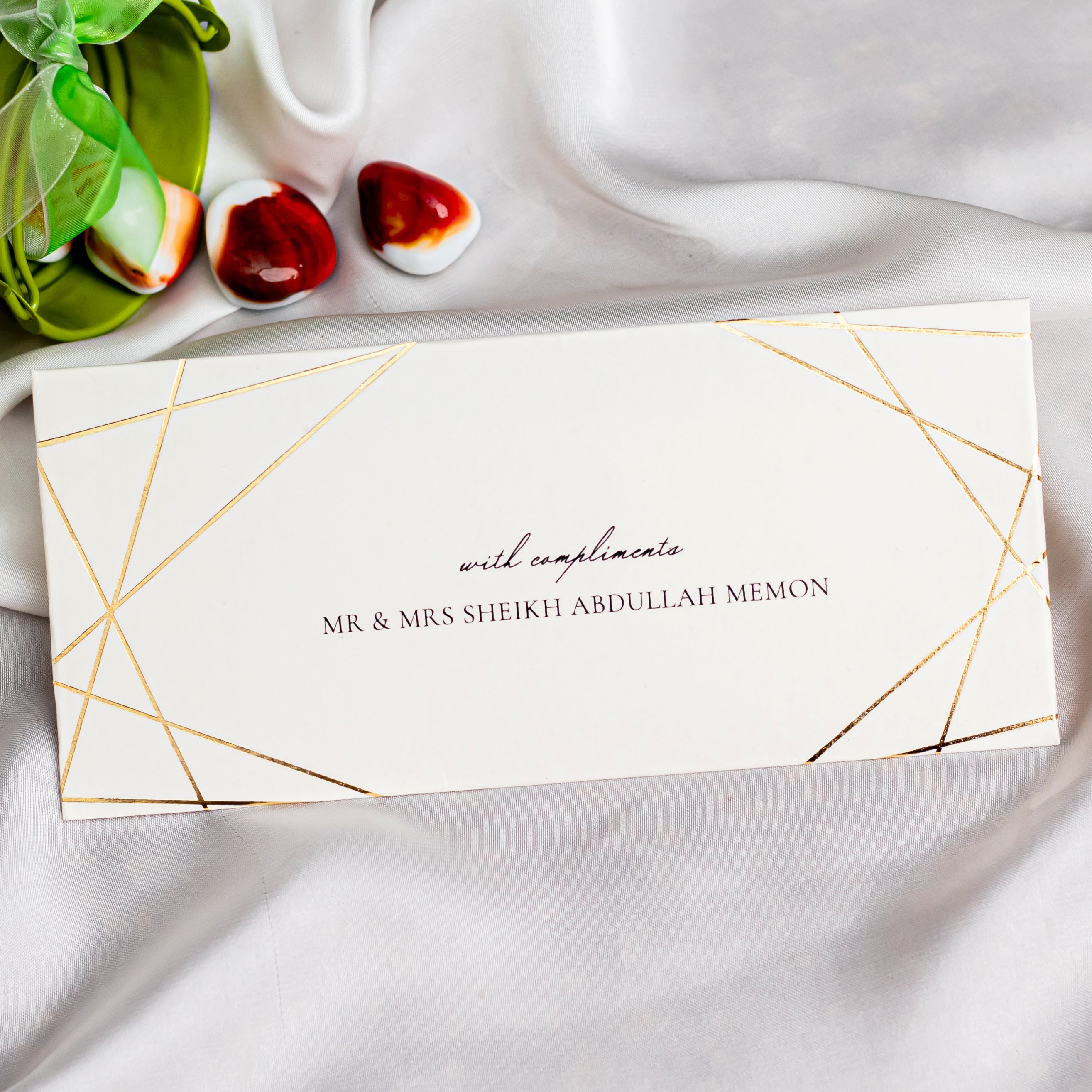 Gold Foil Lines Envelope