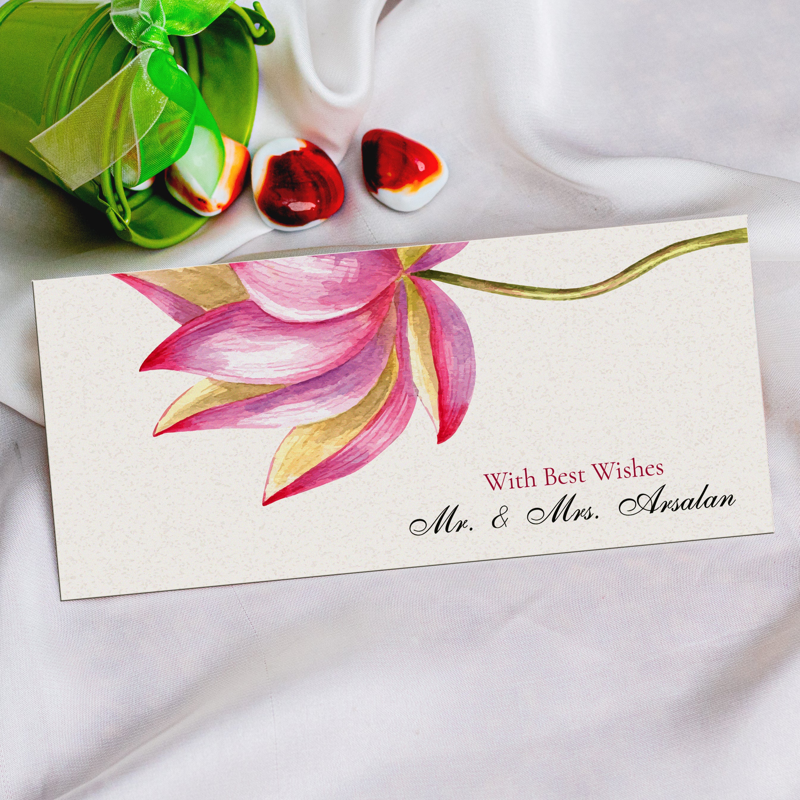 Aesthetic Flower  Best Wishes Envelope