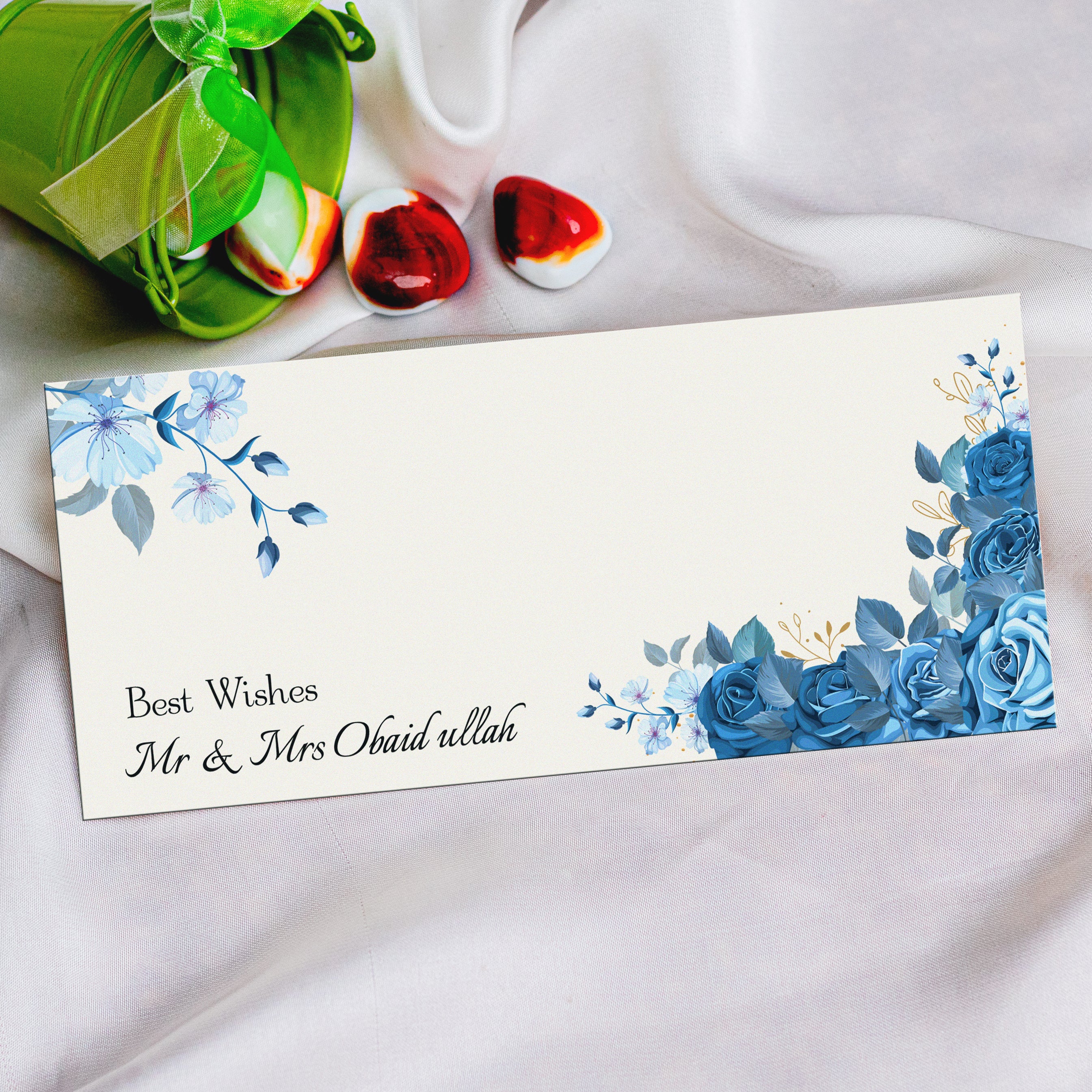 Roses Floral Best Wishes Envelope