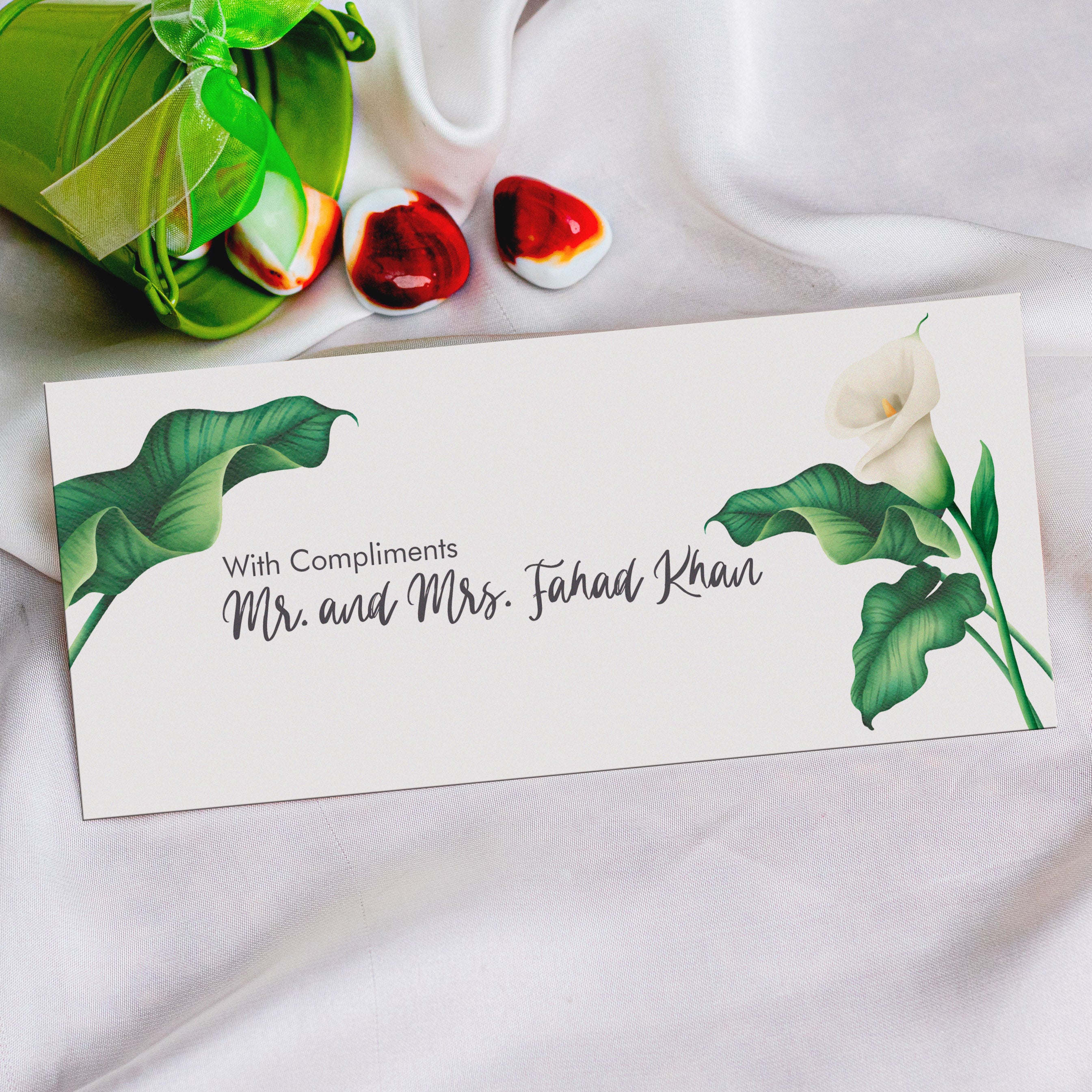 White Lilies Envelope